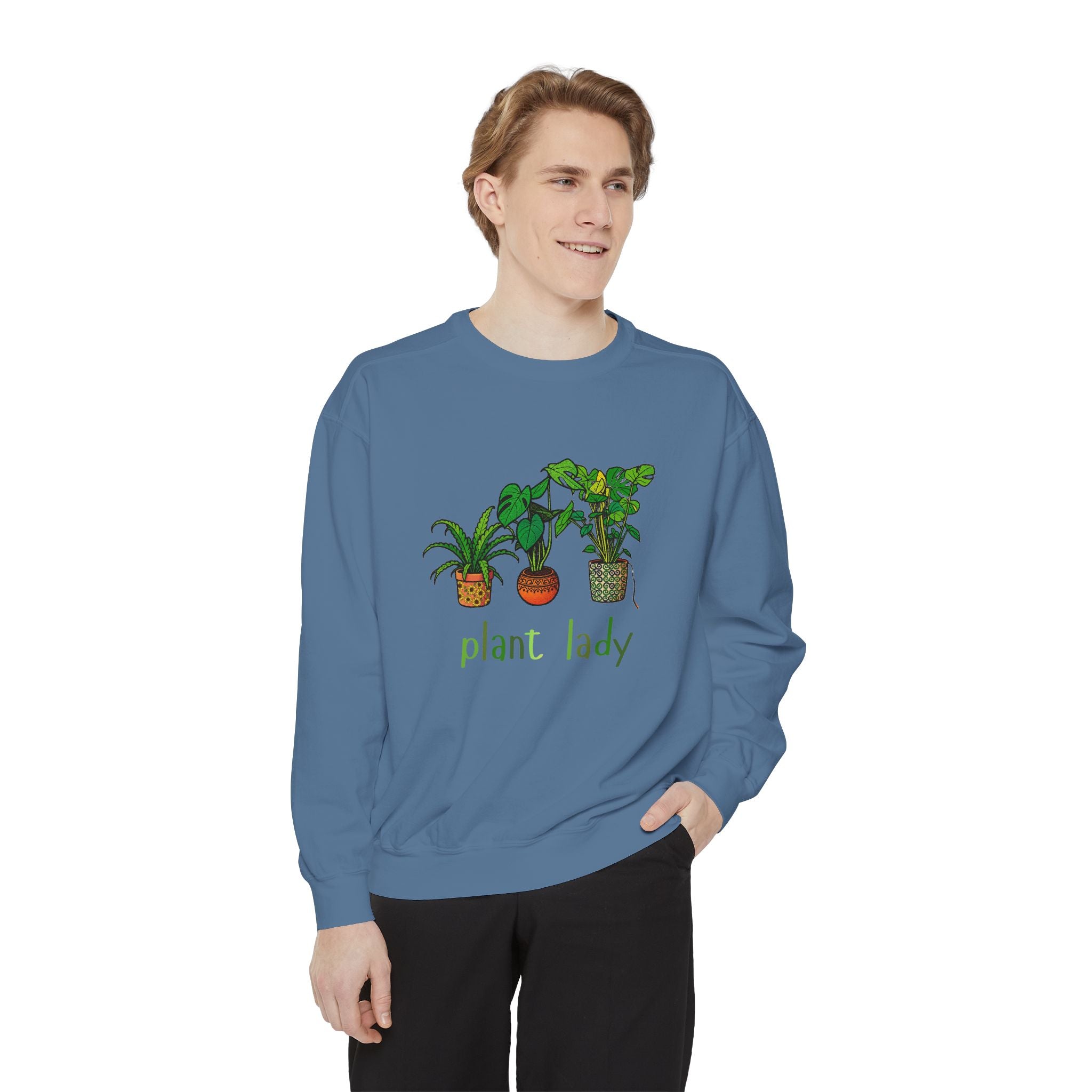 Plant Lady Sweatshirt — Cozy Botanical Crewneck for Plant Lovers