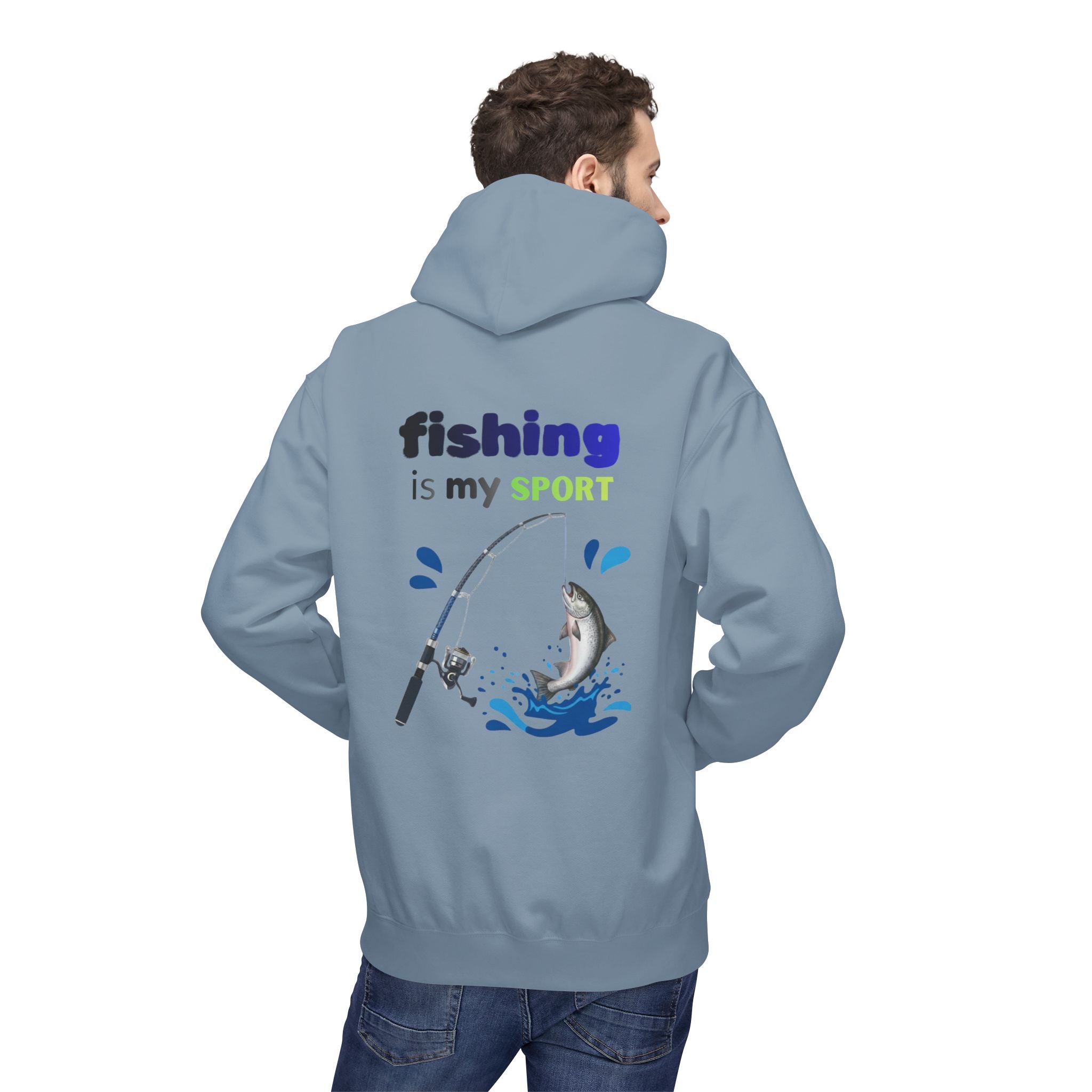 Fishing Is My Sport Hoodie — Fishing Enthusiast Midweight Fleece