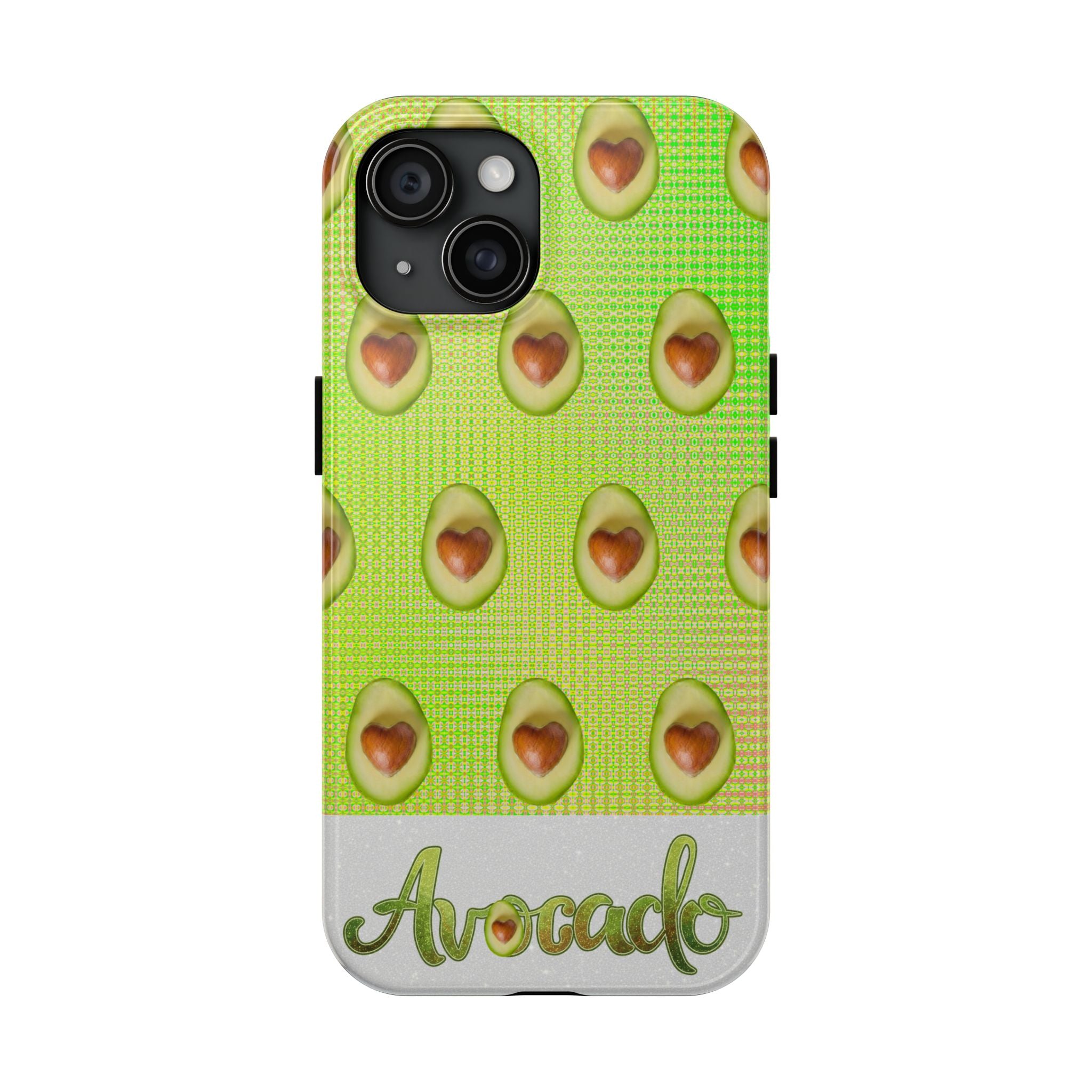Advocado Phone Case — Durable Tough Phone Case with Playful Avocado Design