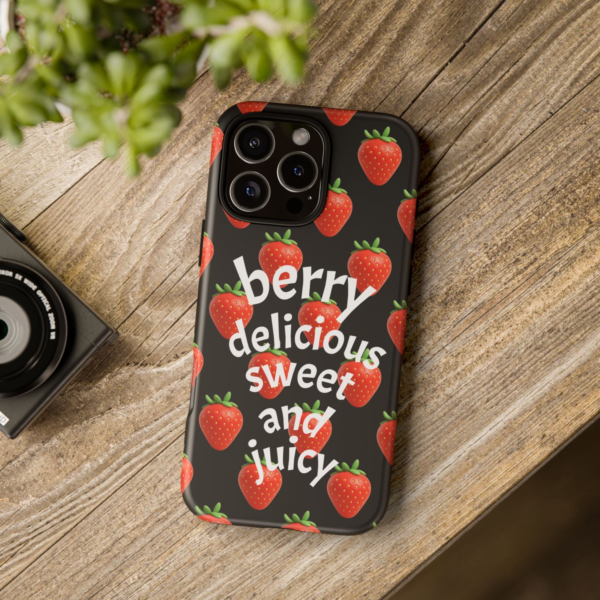 Strawberry 'Berry Delicious' Phone Case