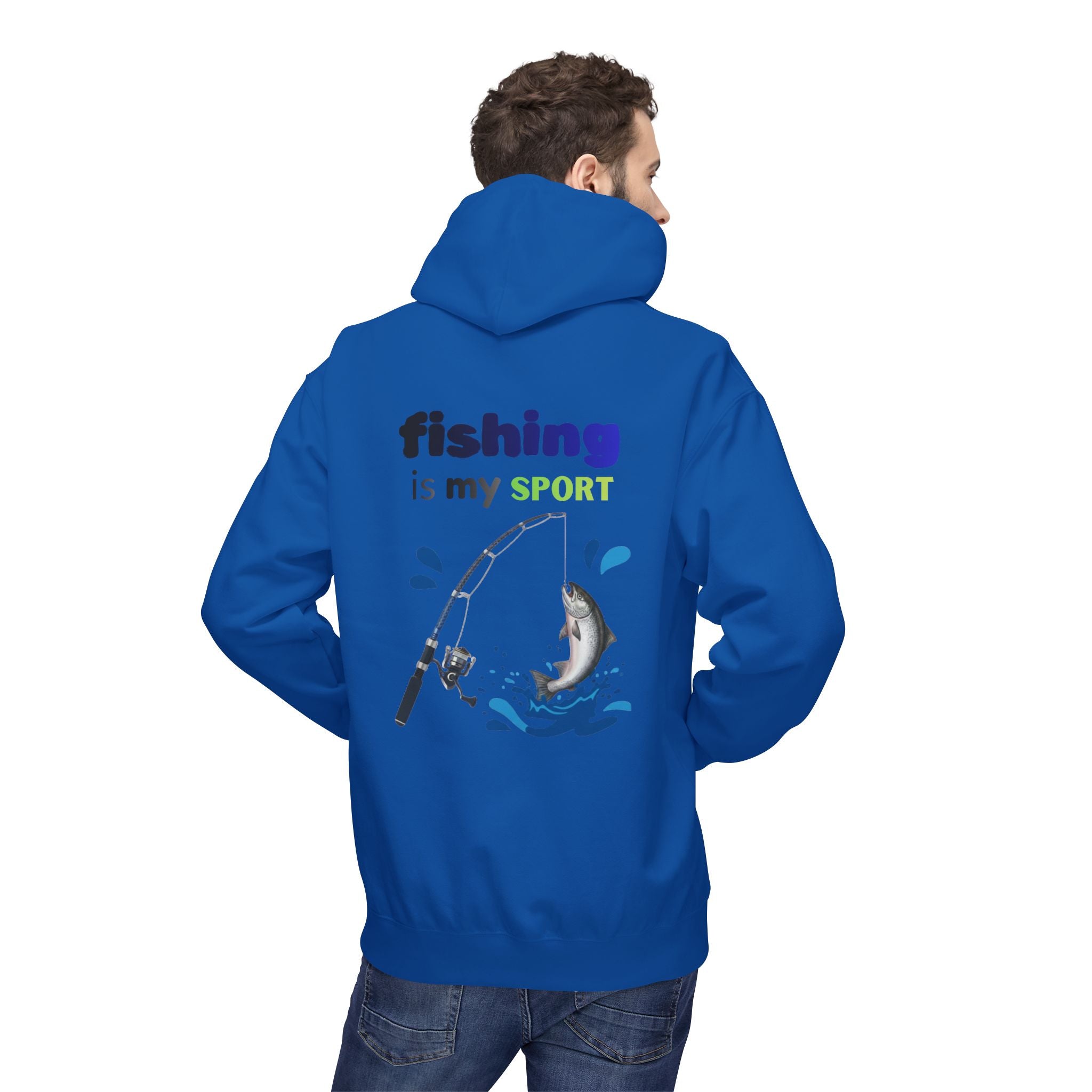 Fishing Is My Sport Hoodie — Fishing Enthusiast Midweight Fleece