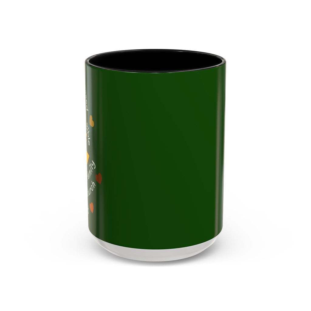 Sunflower Faith Accent Coffee Mug — 11/15oz Inspirational Floral Ceramic
