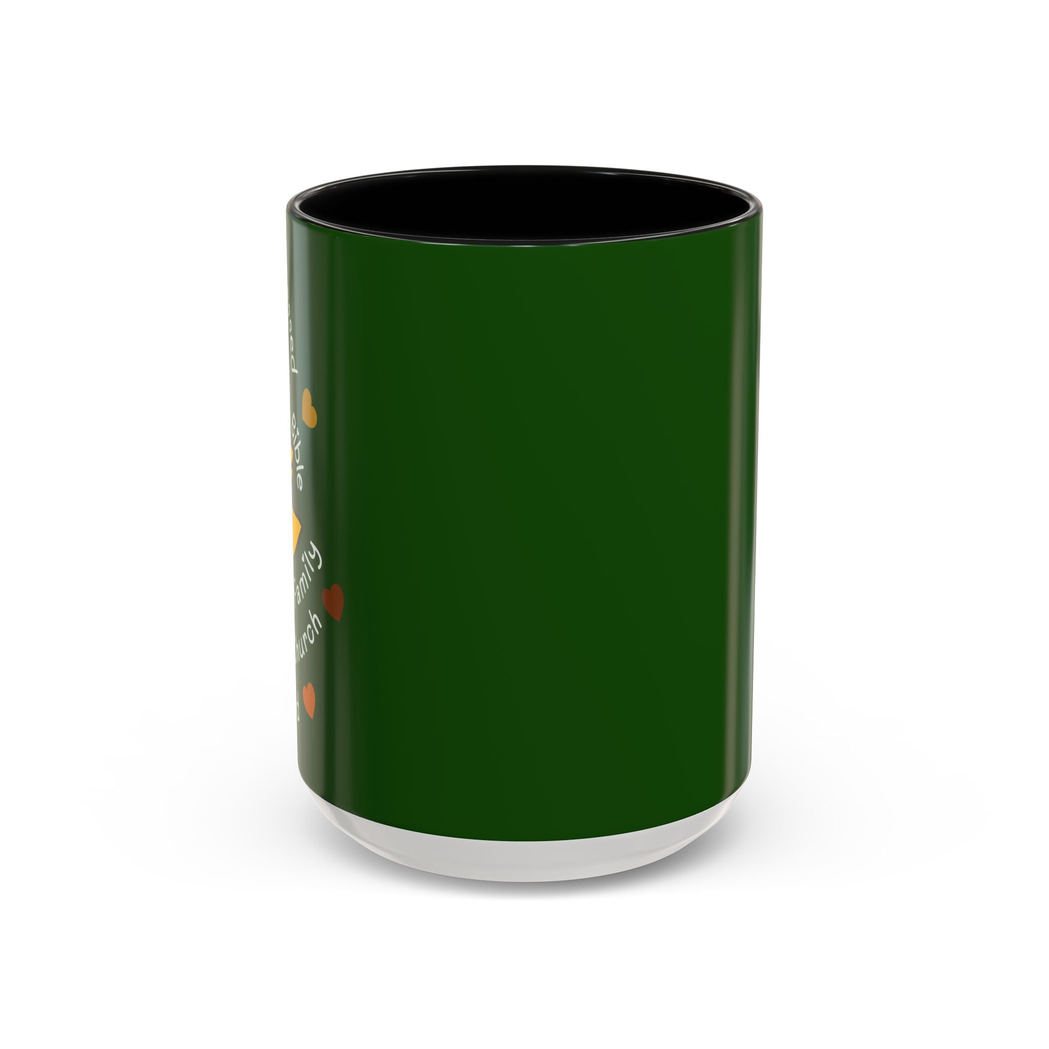Sunflower Faith Accent Coffee Mug — 11/15oz Inspirational Floral Ceramic