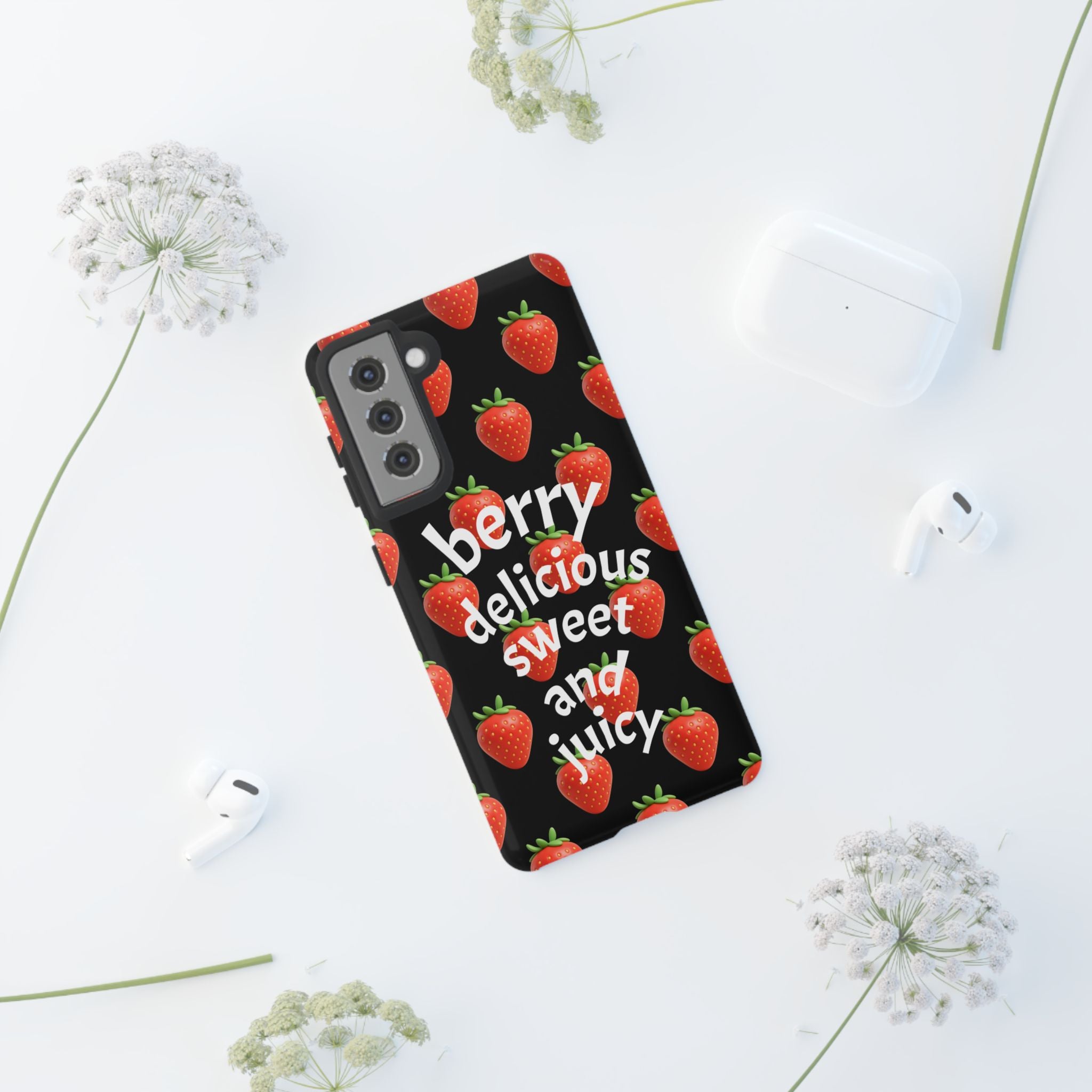 Strawberry 'Berry Delicious' Phone Case