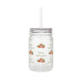 Mason Jar — "life is berry good" Rustic Berry-Themed Glass Jar