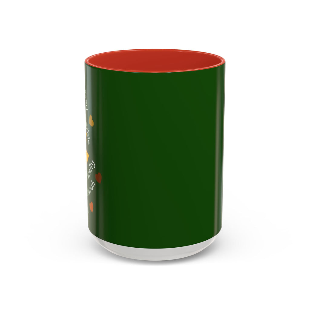 Sunflower Faith Accent Coffee Mug — 11/15oz Inspirational Floral Ceramic