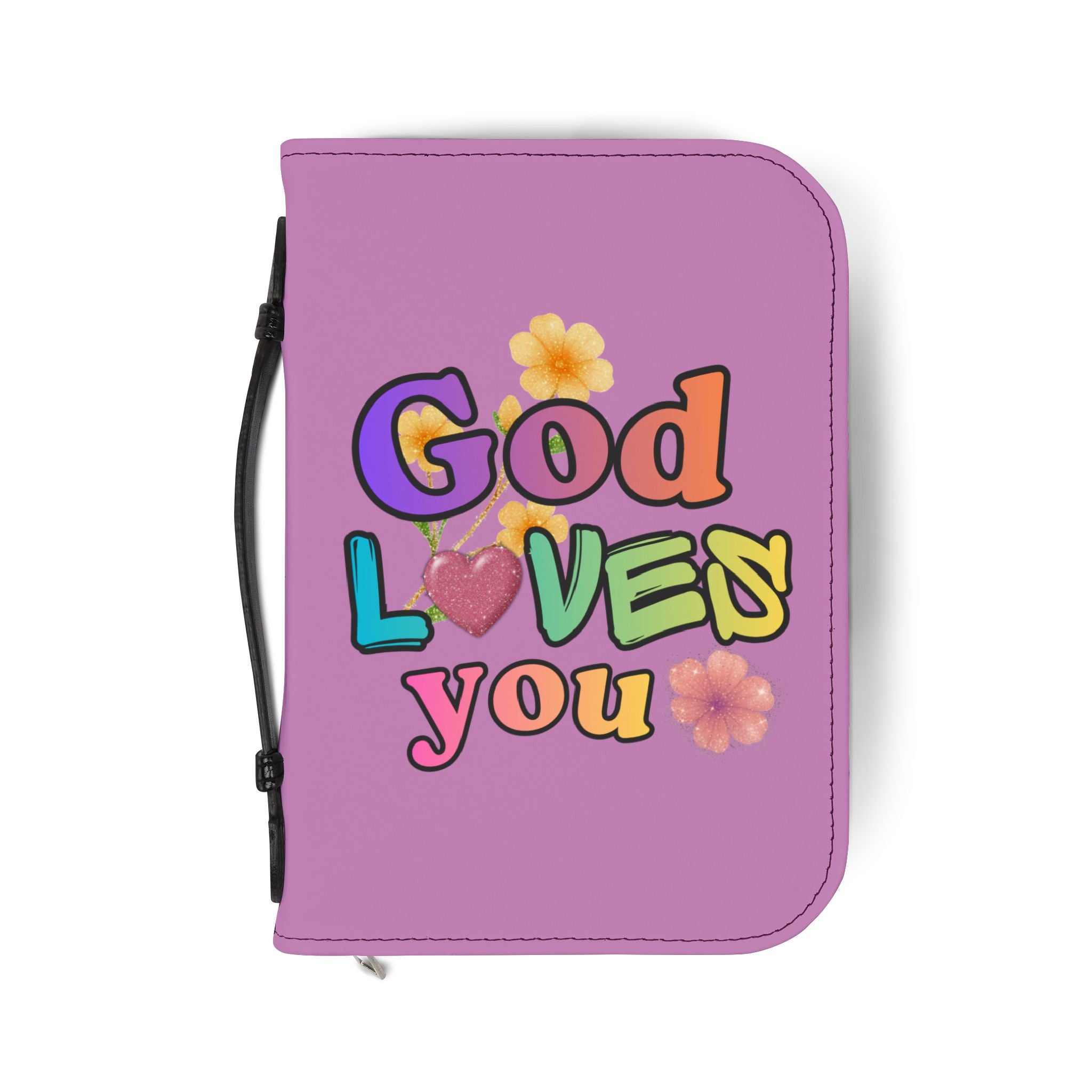 God Loves You Bible Cover — Inspirational Christian Scripture Protector