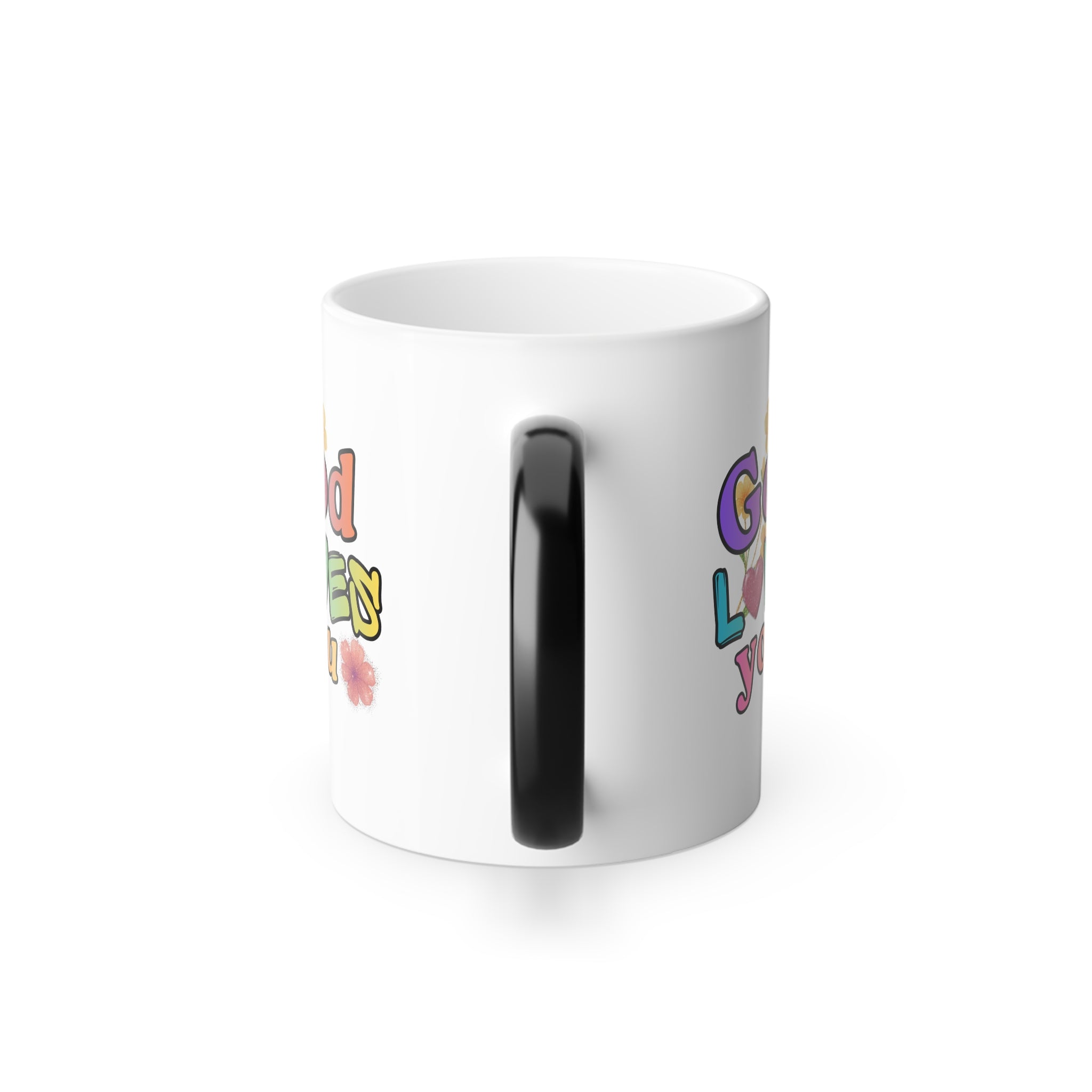 God Loves You Color Morphing Mug — 11oz Reveal Heat-Sensitive Christian Gift