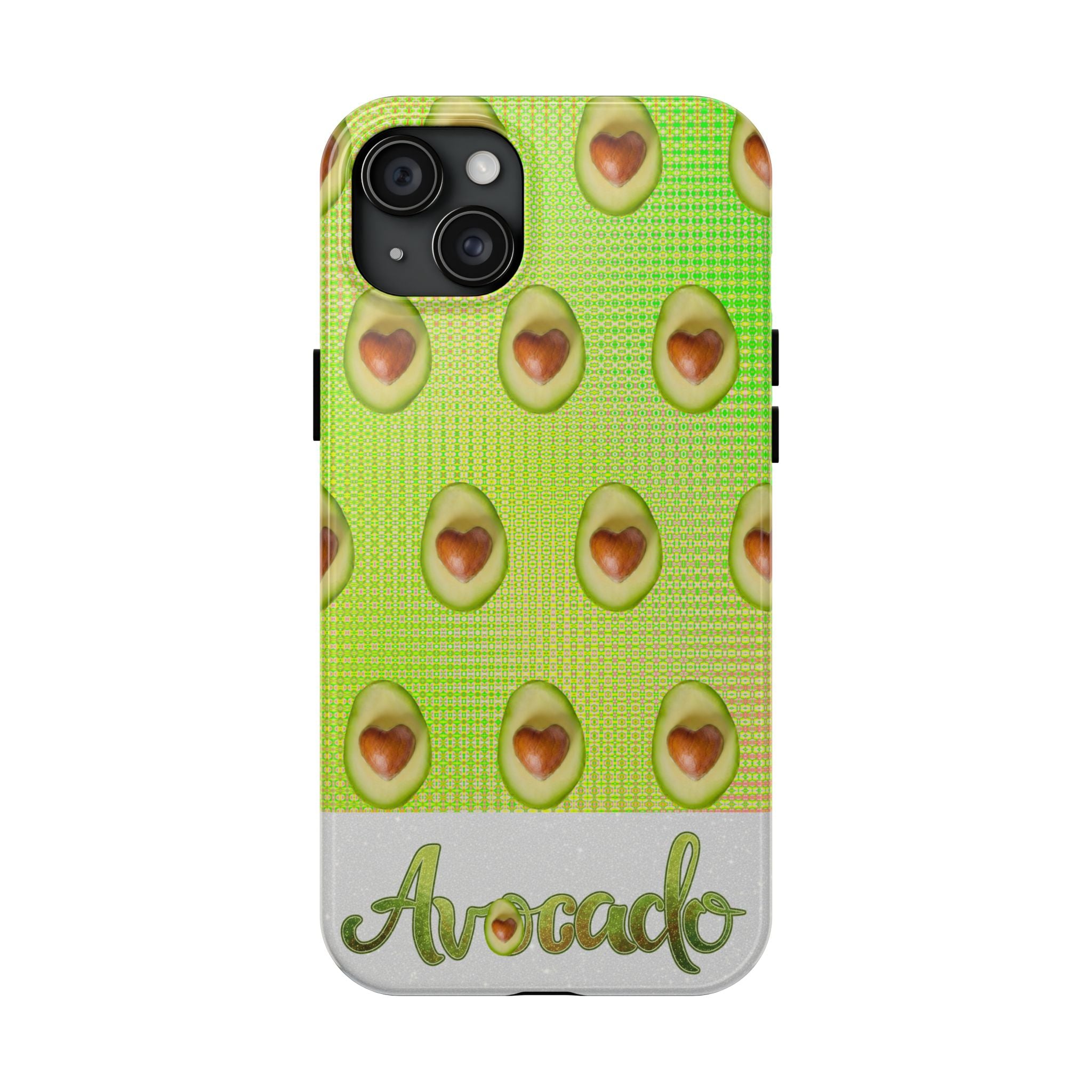 Advocado Phone Case — Durable Tough Phone Case with Playful Avocado Design