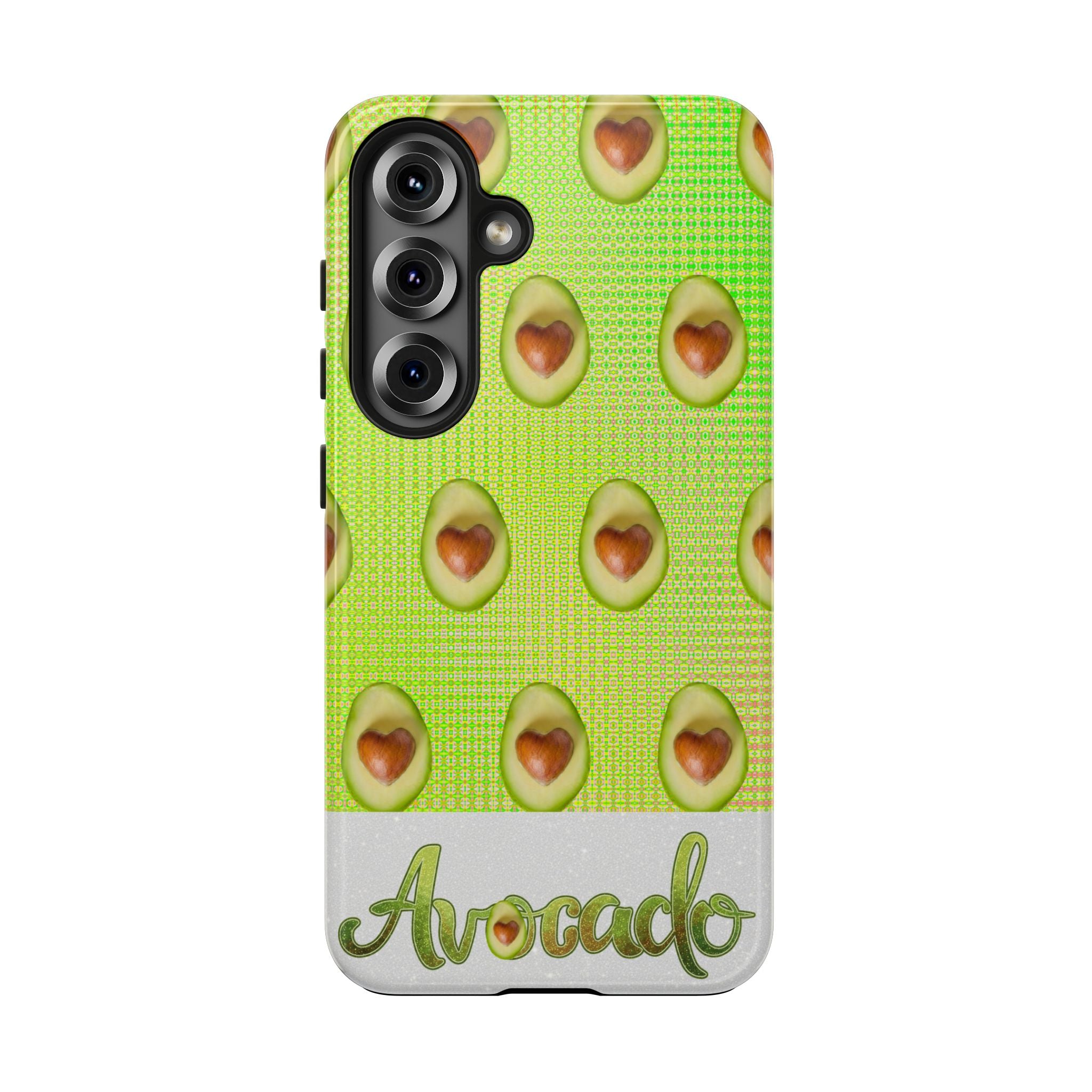Advocado Phone Case — Durable Tough Phone Case with Playful Avocado Design