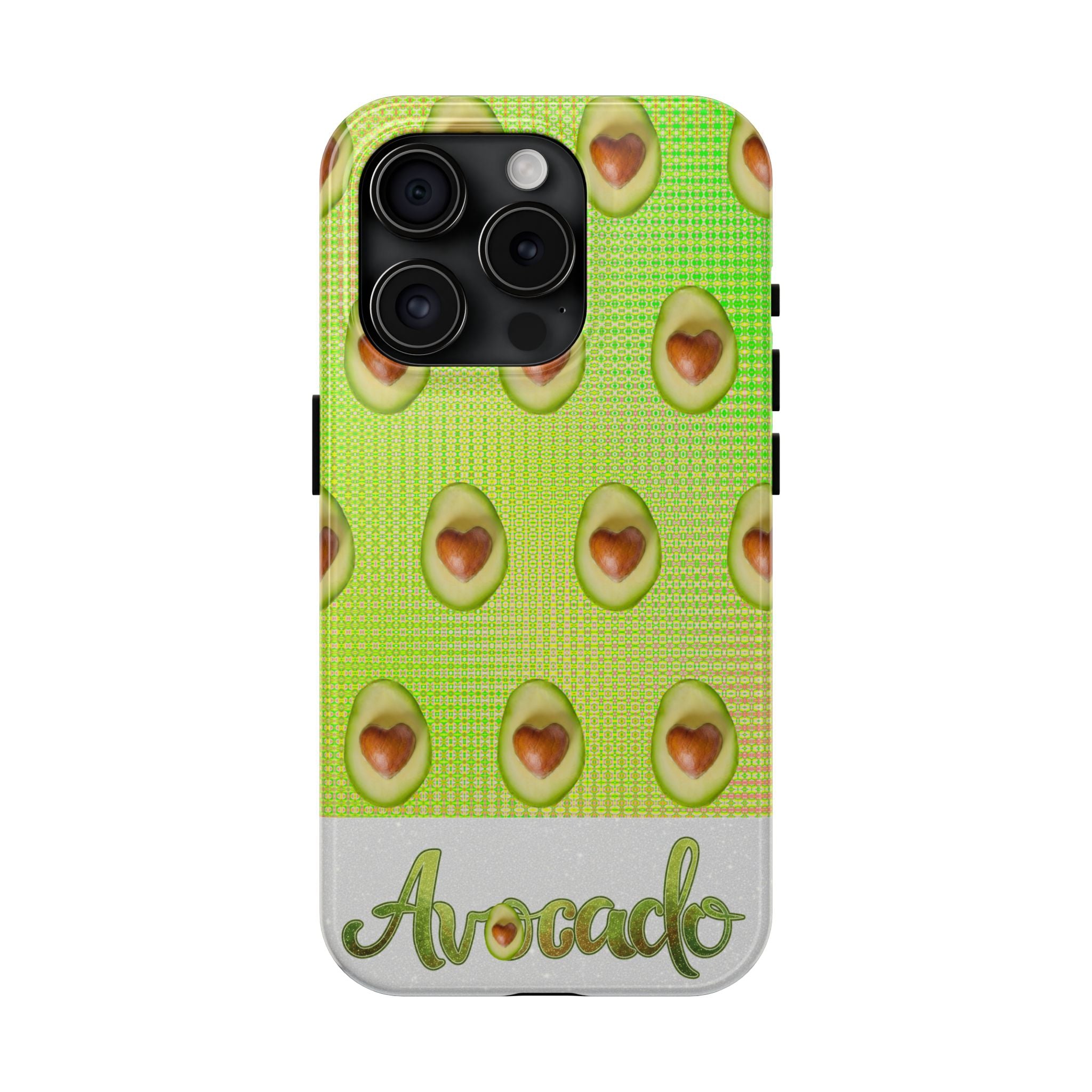 Advocado Phone Case — Durable Tough Phone Case with Playful Avocado Design