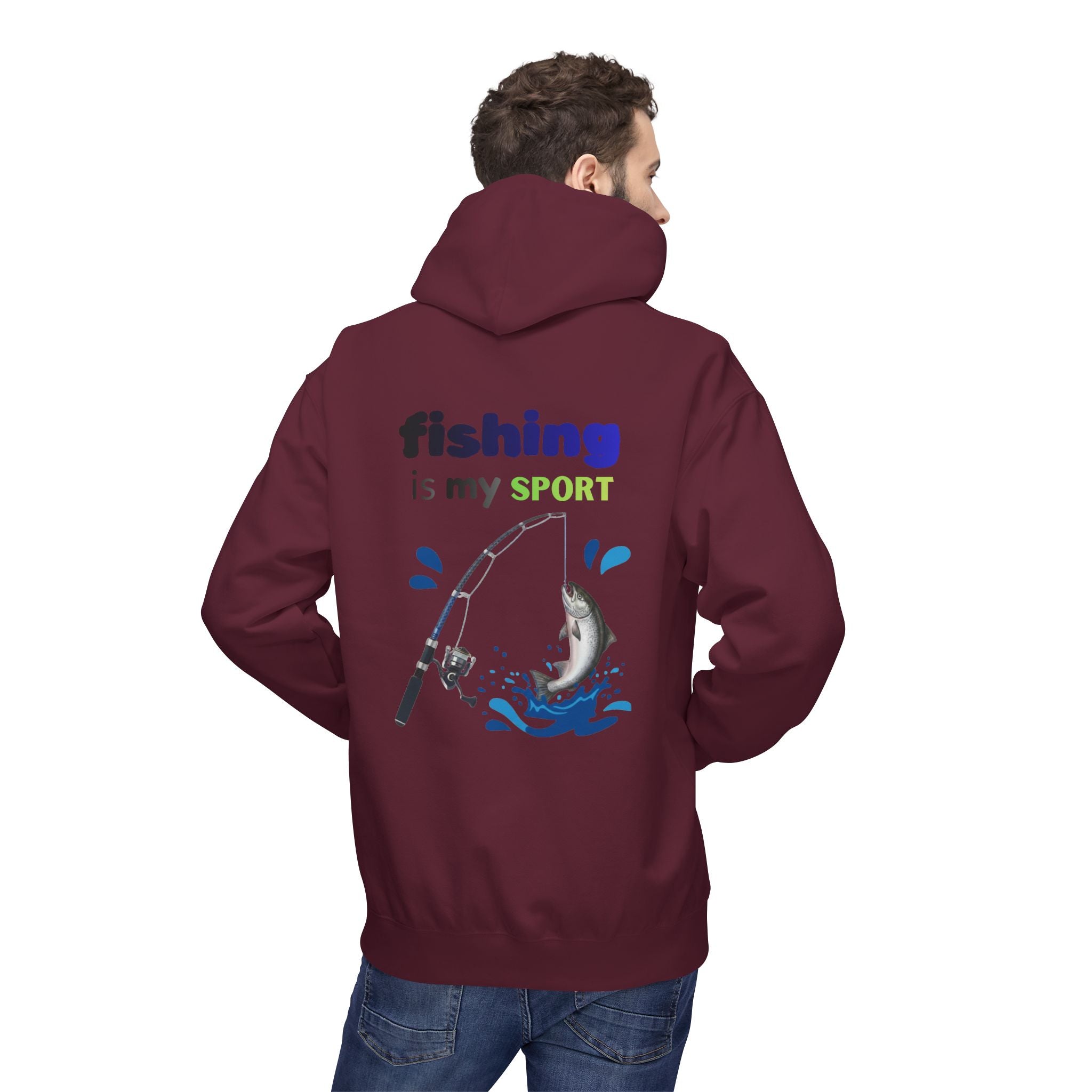 Fishing Is My Sport Hoodie — Fishing Enthusiast Midweight Fleece