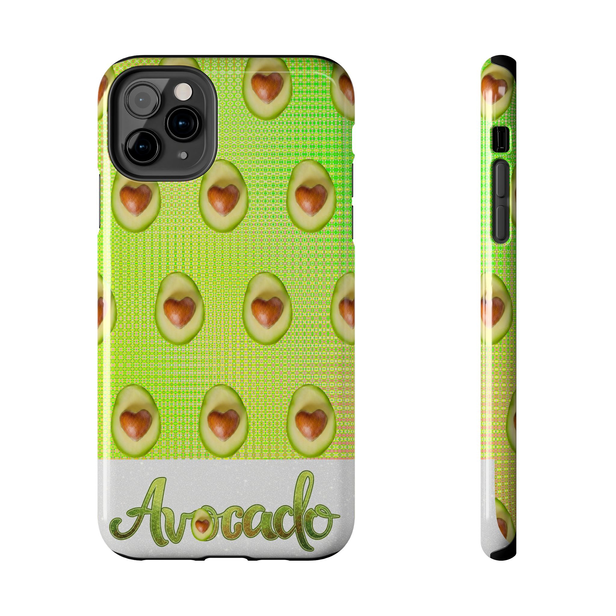 Advocado Phone Case — Durable Tough Phone Case with Playful Avocado Design
