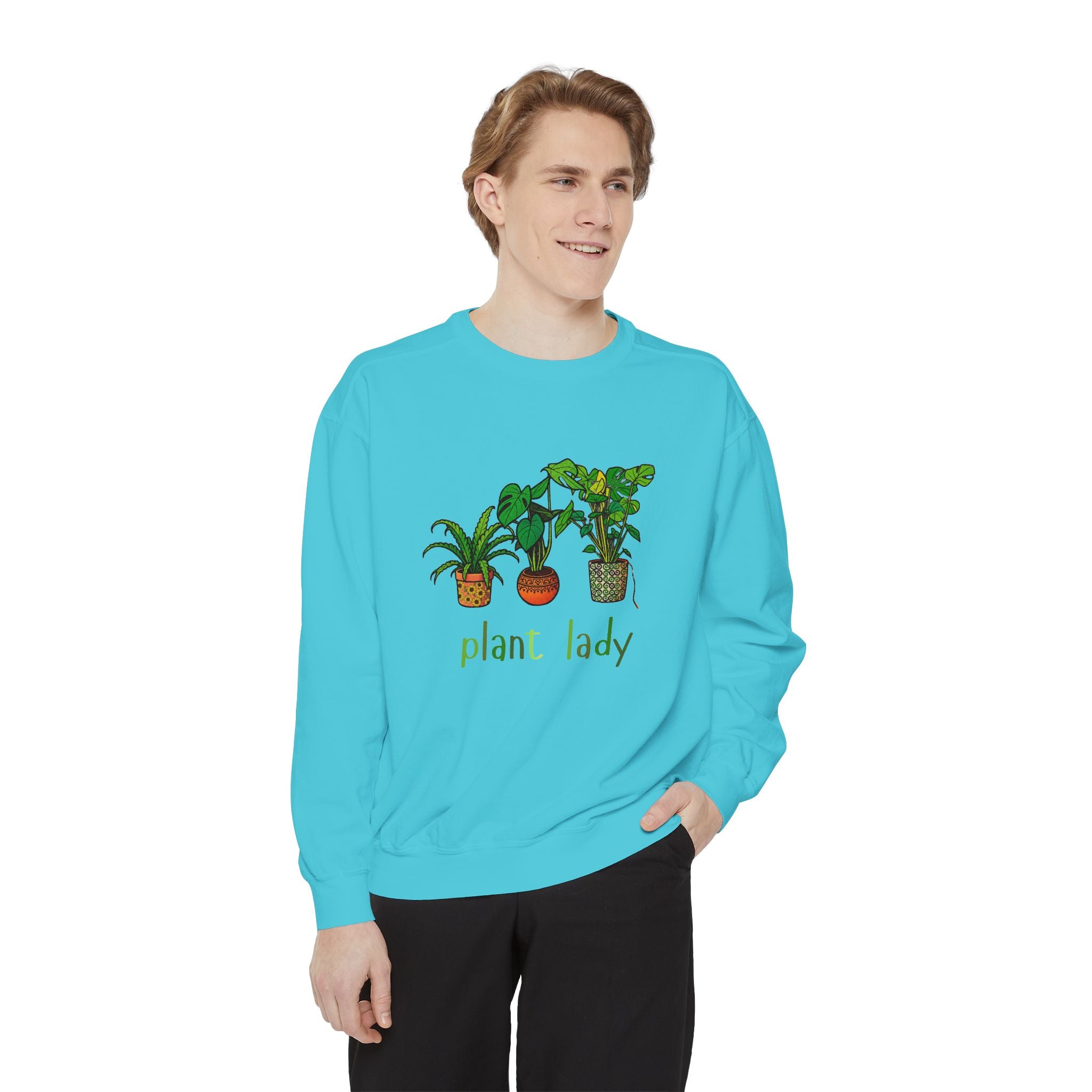 Plant Lady Sweatshirt — Cozy Botanical Crewneck for Plant Lovers