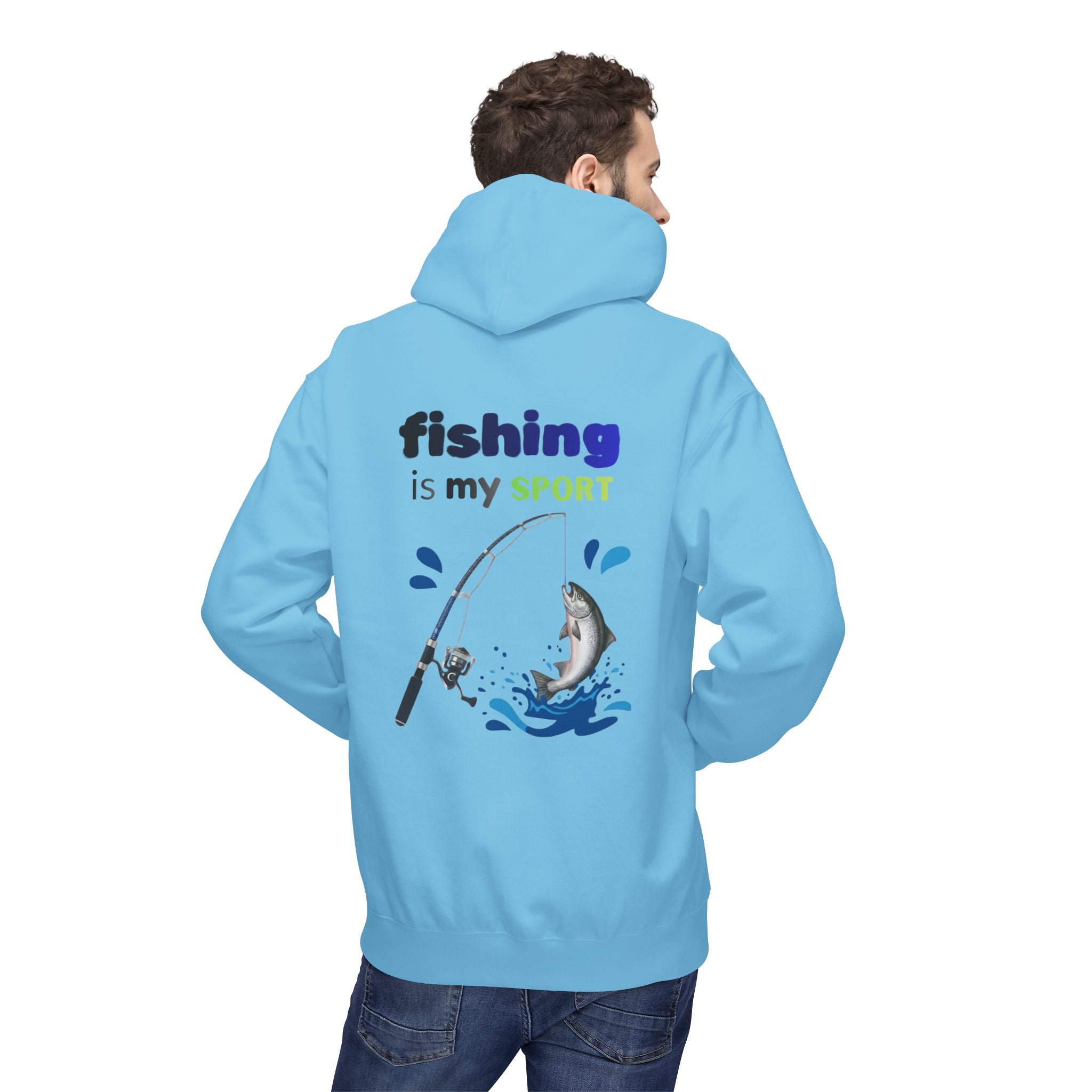 Fishing Is My Sport Hoodie — Fishing Enthusiast Midweight Fleece