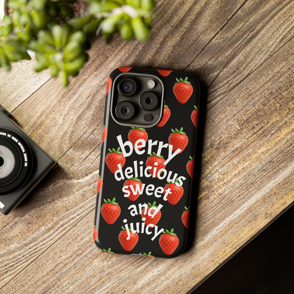 Strawberry 'Berry Delicious' Phone Case