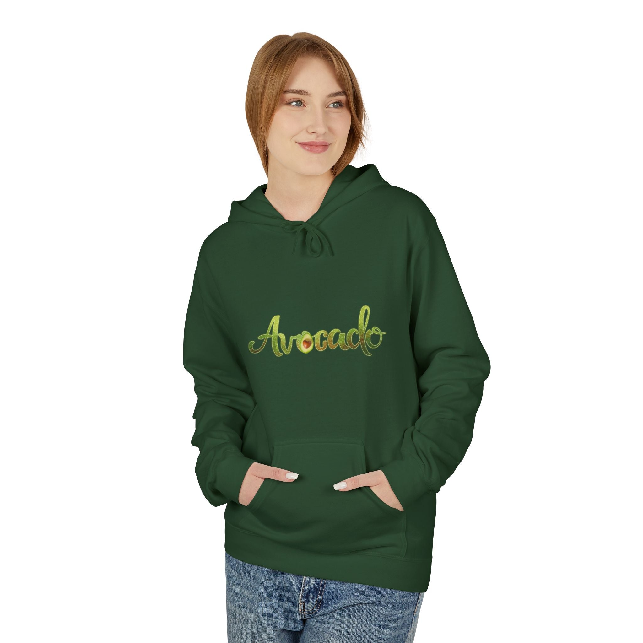 Avocado Graphic Hoodie — 'advocado' Playful Avocado Design