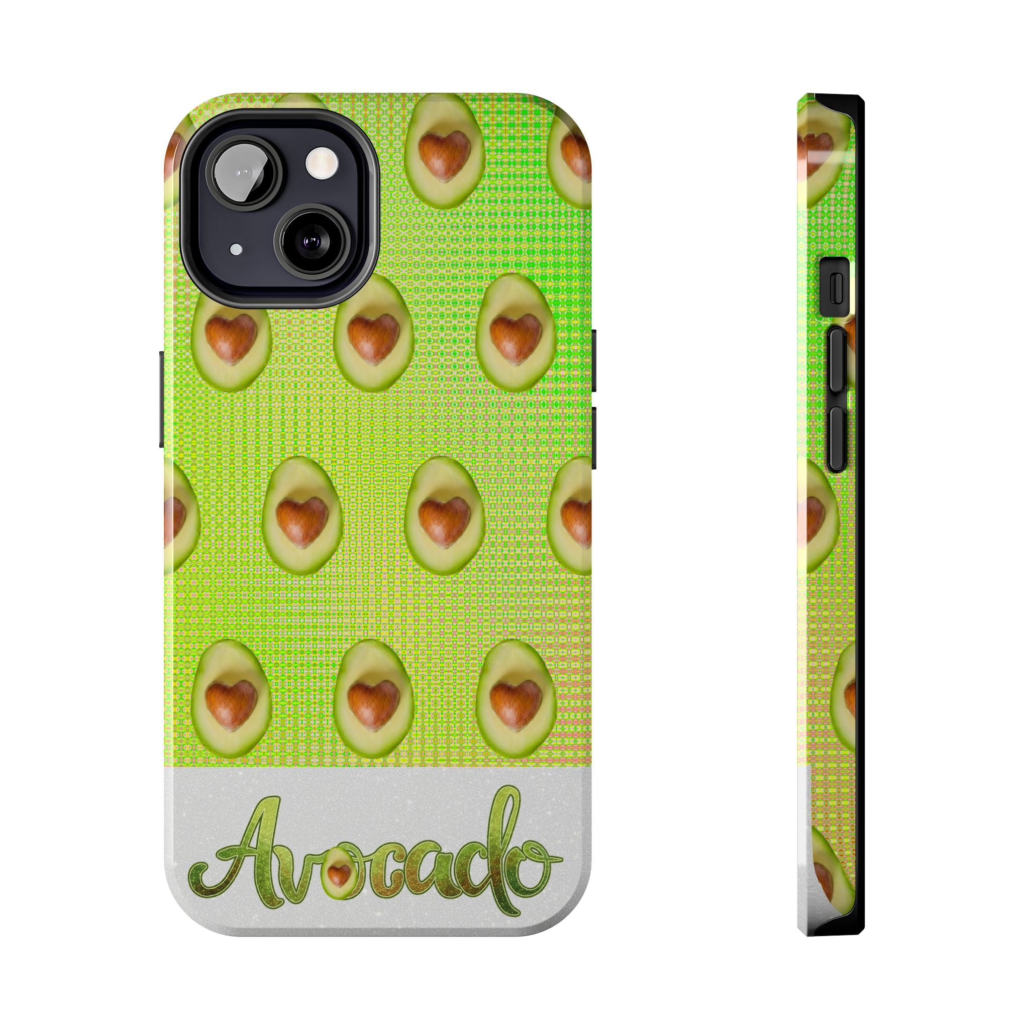 Advocado Phone Case — Durable Tough Phone Case with Playful Avocado Design
