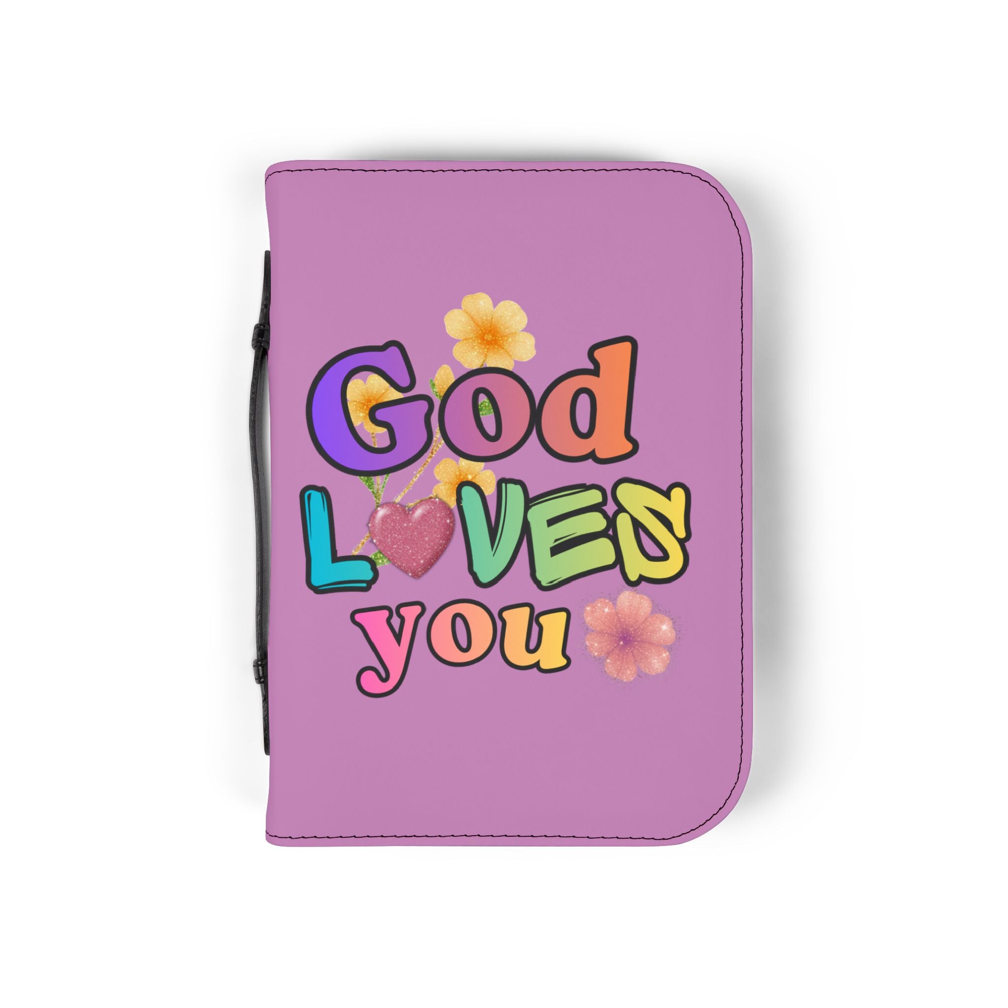 God Loves You Bible Cover — Inspirational Christian Scripture Protector