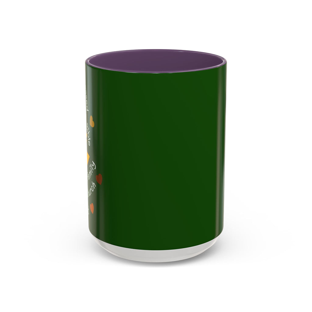 Sunflower Faith Accent Coffee Mug — 11/15oz Inspirational Floral Ceramic