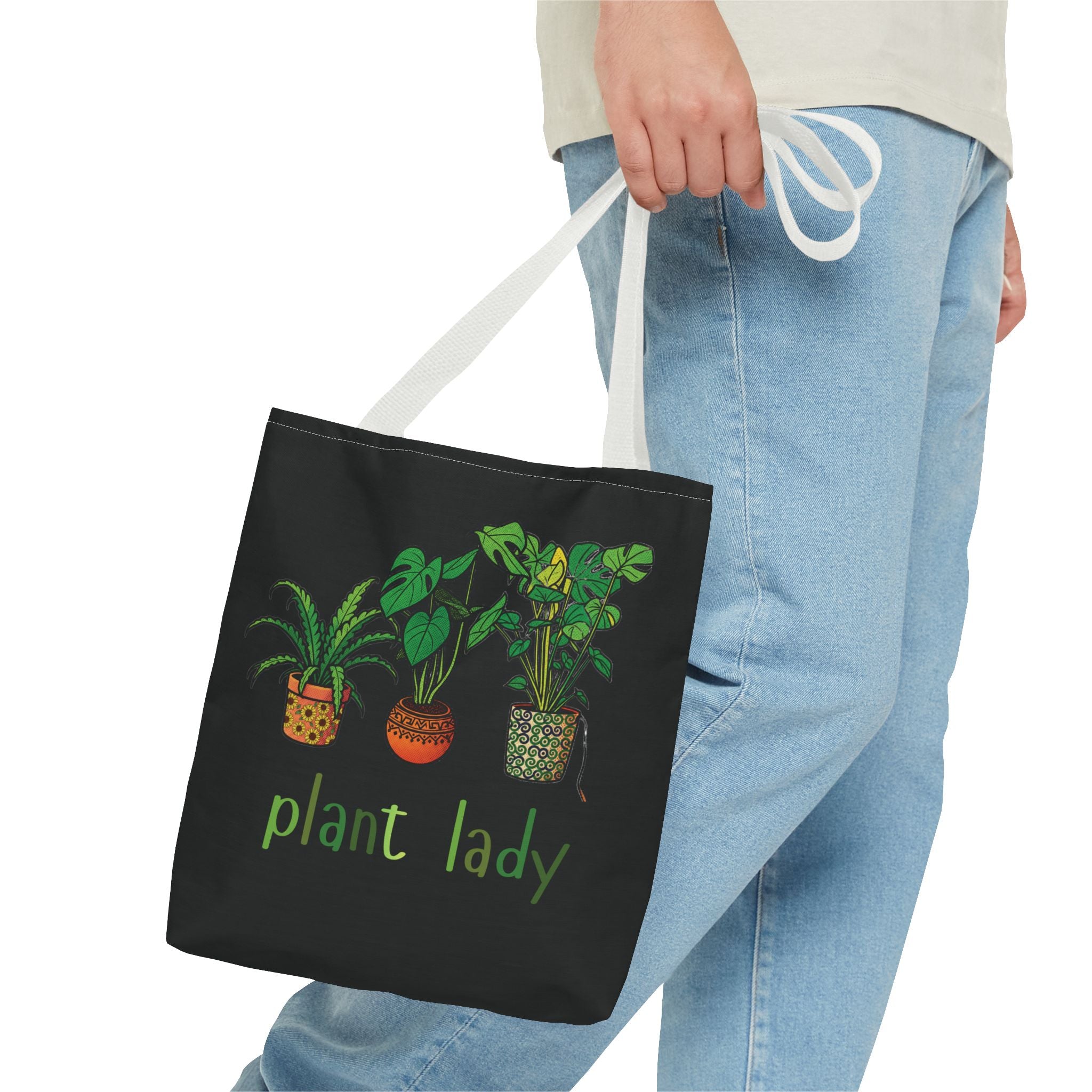 Plant Lady Tote Bag — Botanical Shopper Tote for Plant Lovers