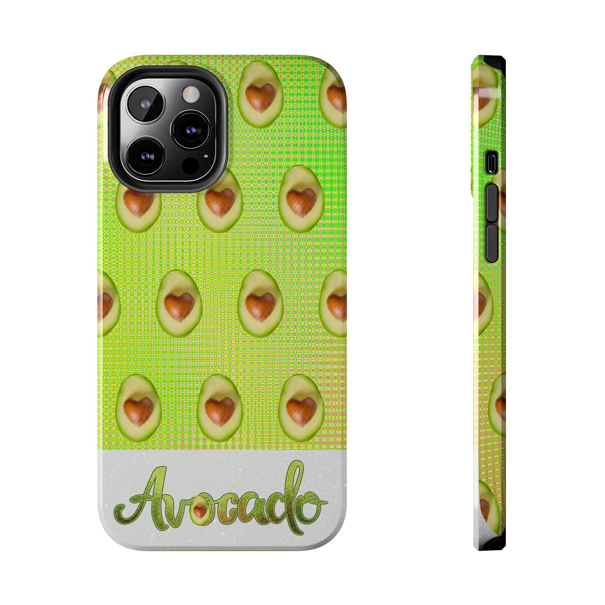 Advocado Phone Case — Durable Tough Phone Case with Playful Avocado Design