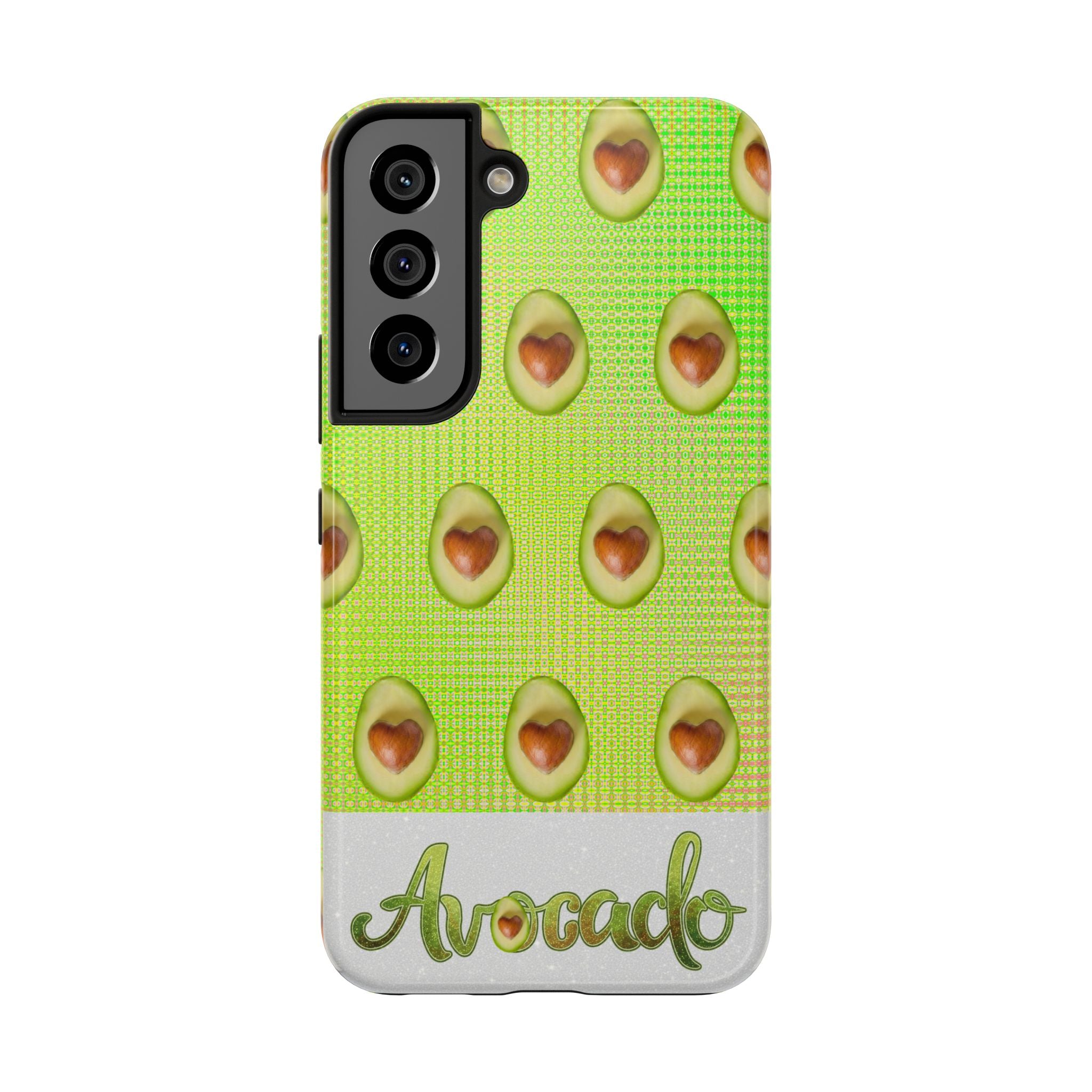 Advocado Phone Case — Durable Tough Phone Case with Playful Avocado Design