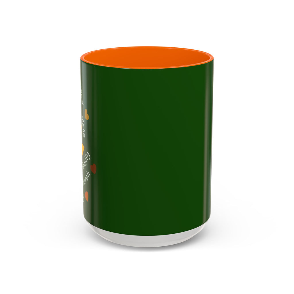 Sunflower Faith Accent Coffee Mug — 11/15oz Inspirational Floral Ceramic
