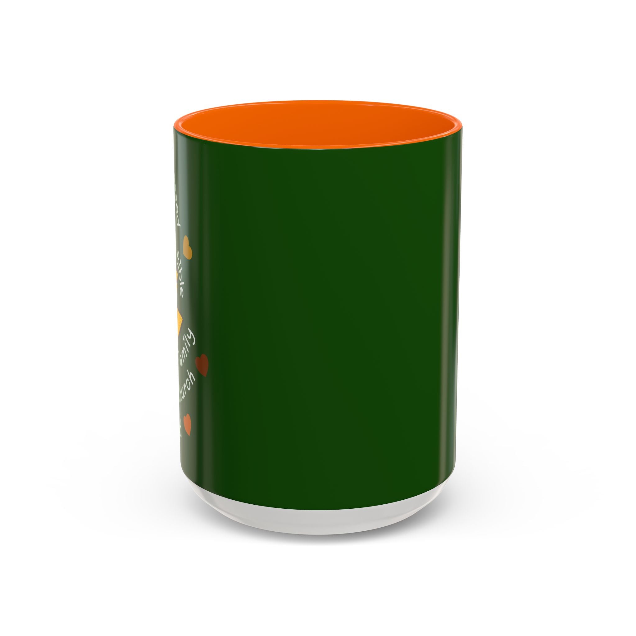 Sunflower Faith Accent Coffee Mug — 11/15oz Inspirational Floral Ceramic