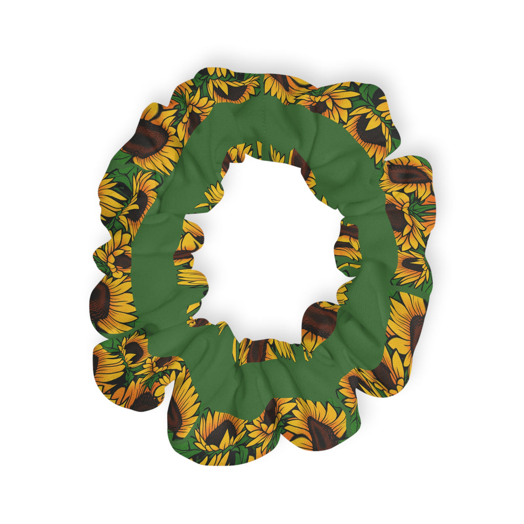 Sunflower Scrunchie — Floral Hair Tie