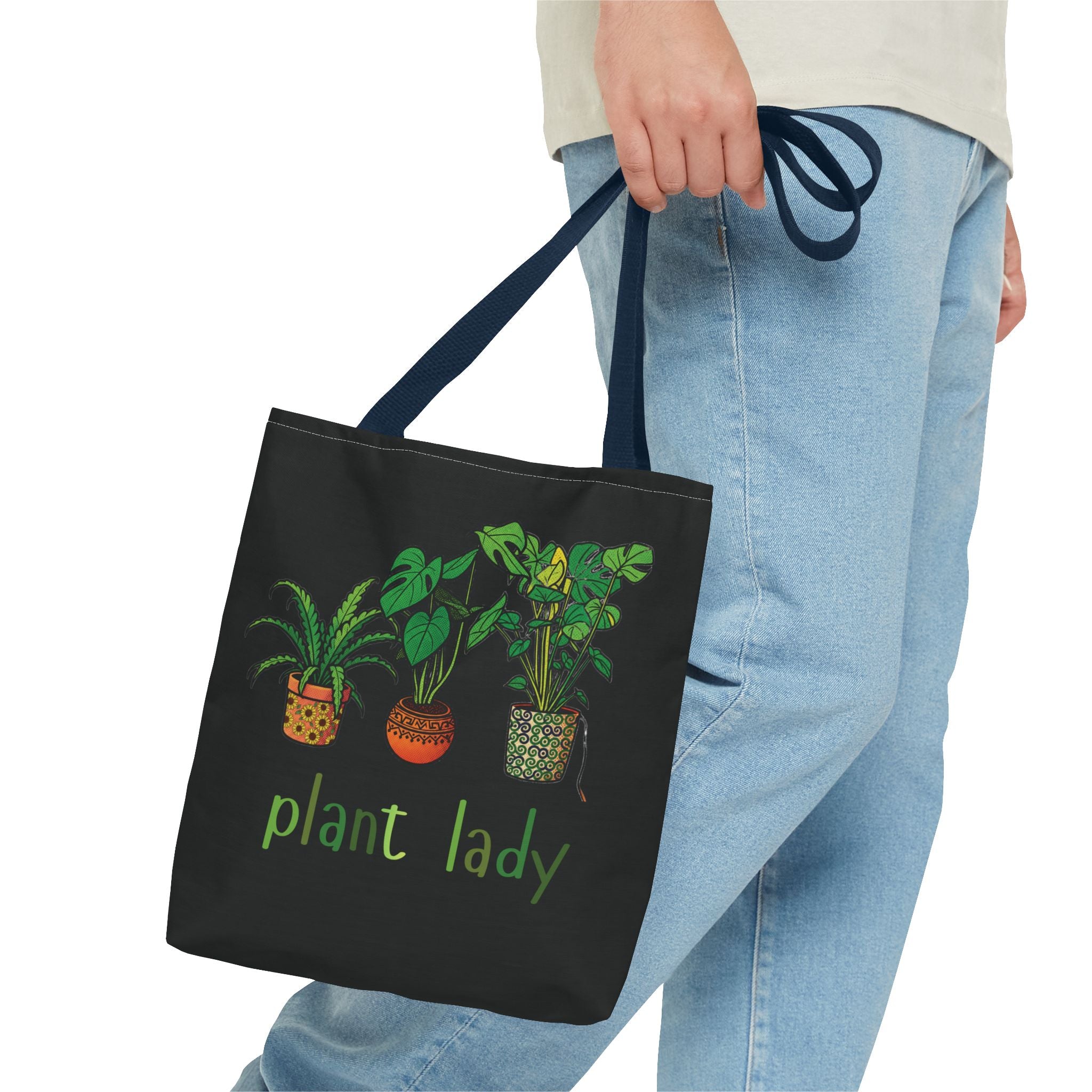 Plant Lady Tote Bag — Botanical Shopper Tote for Plant Lovers