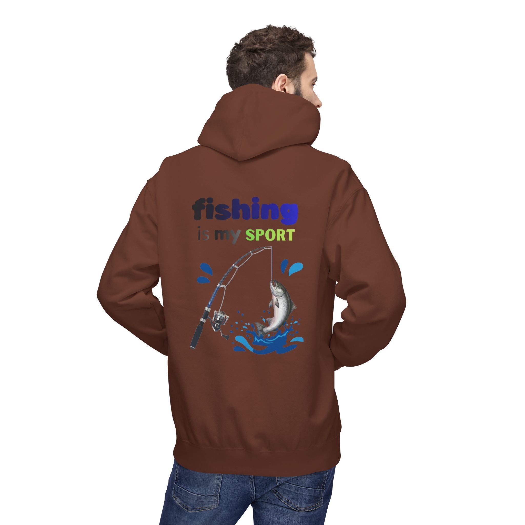Fishing Is My Sport Hoodie — Fishing Enthusiast Midweight Fleece