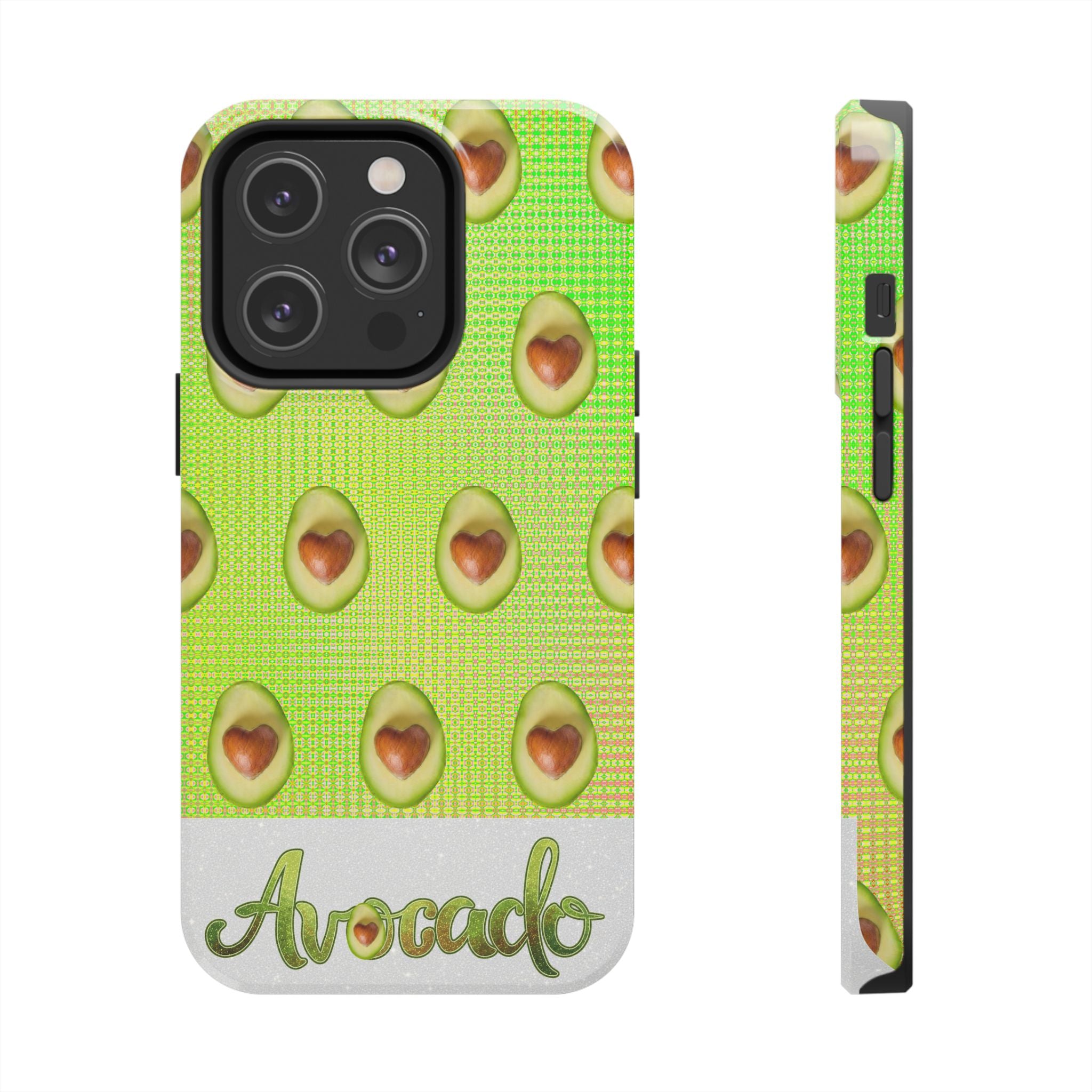 Advocado Phone Case — Durable Tough Phone Case with Playful Avocado Design