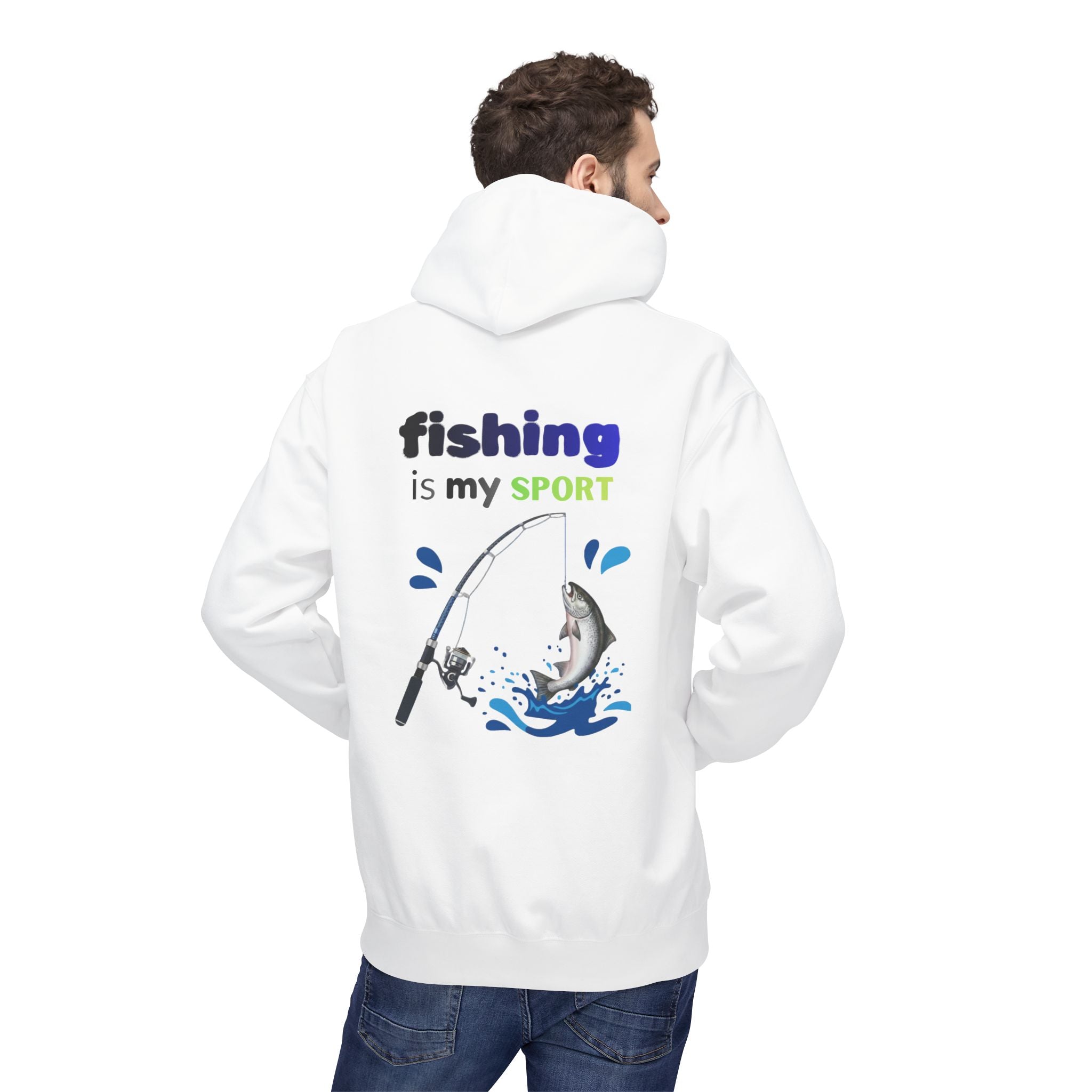 Fishing Is My Sport Hoodie — Fishing Enthusiast Midweight Fleece
