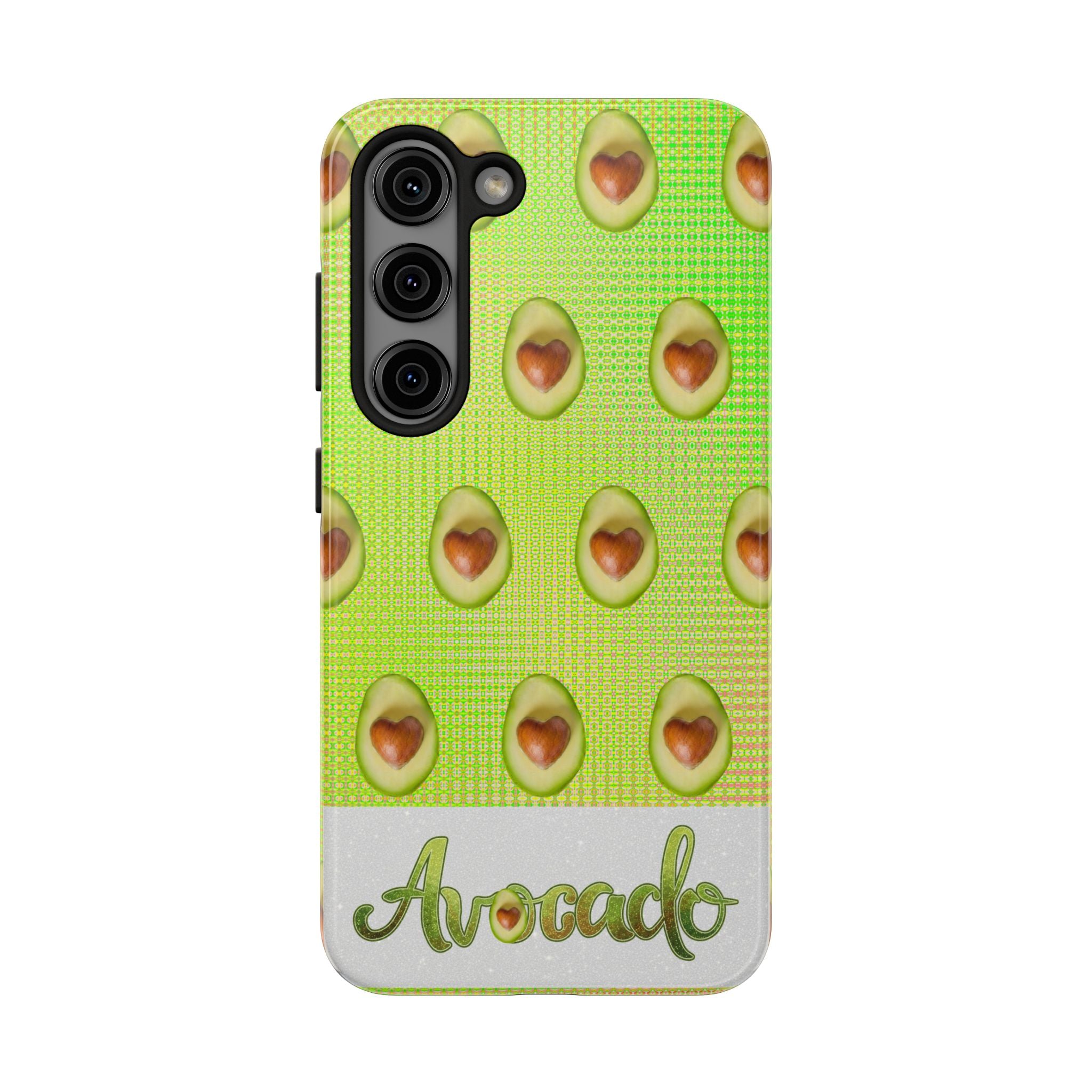 Advocado Phone Case — Durable Tough Phone Case with Playful Avocado Design