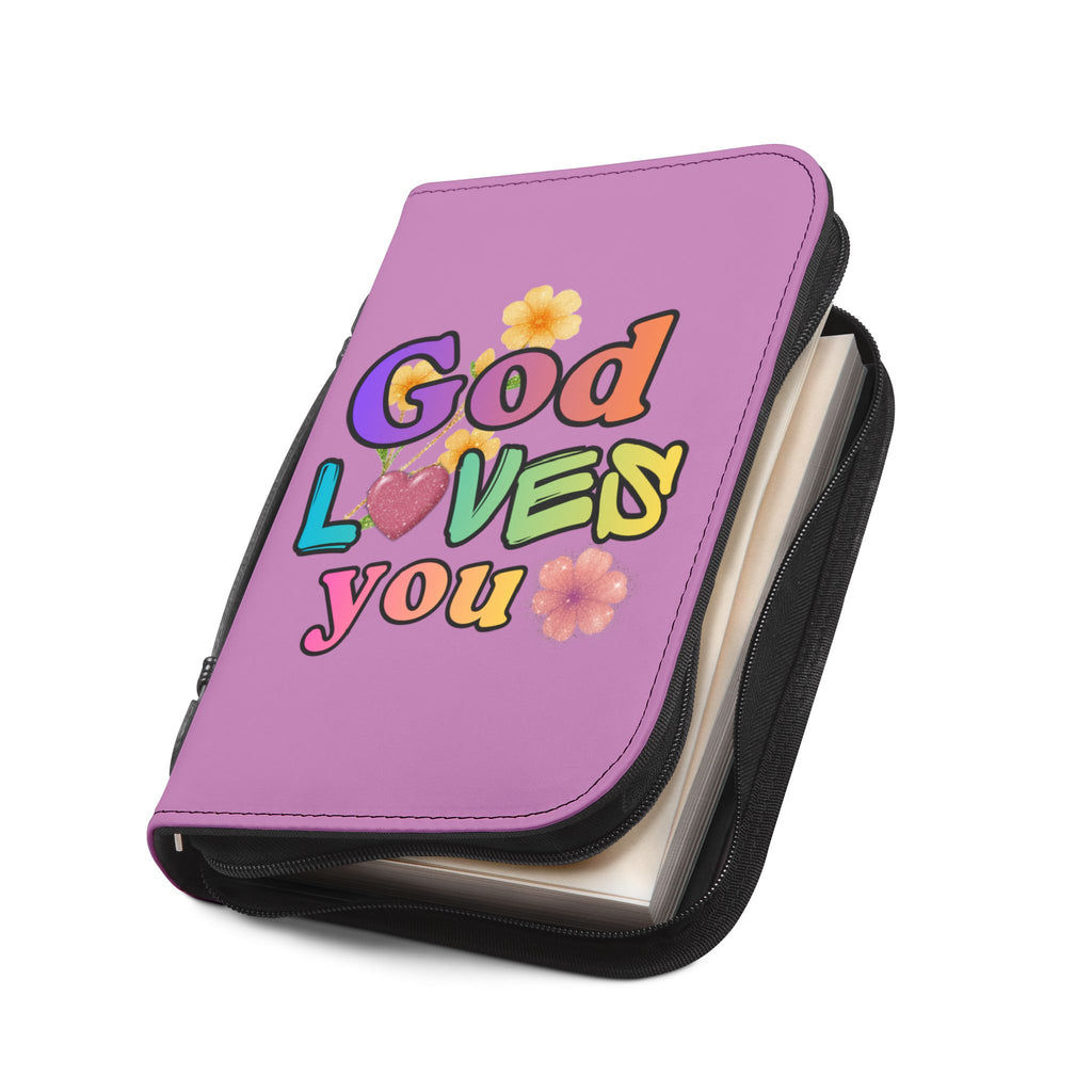 God Loves You Bible Cover — Inspirational Christian Scripture Protector