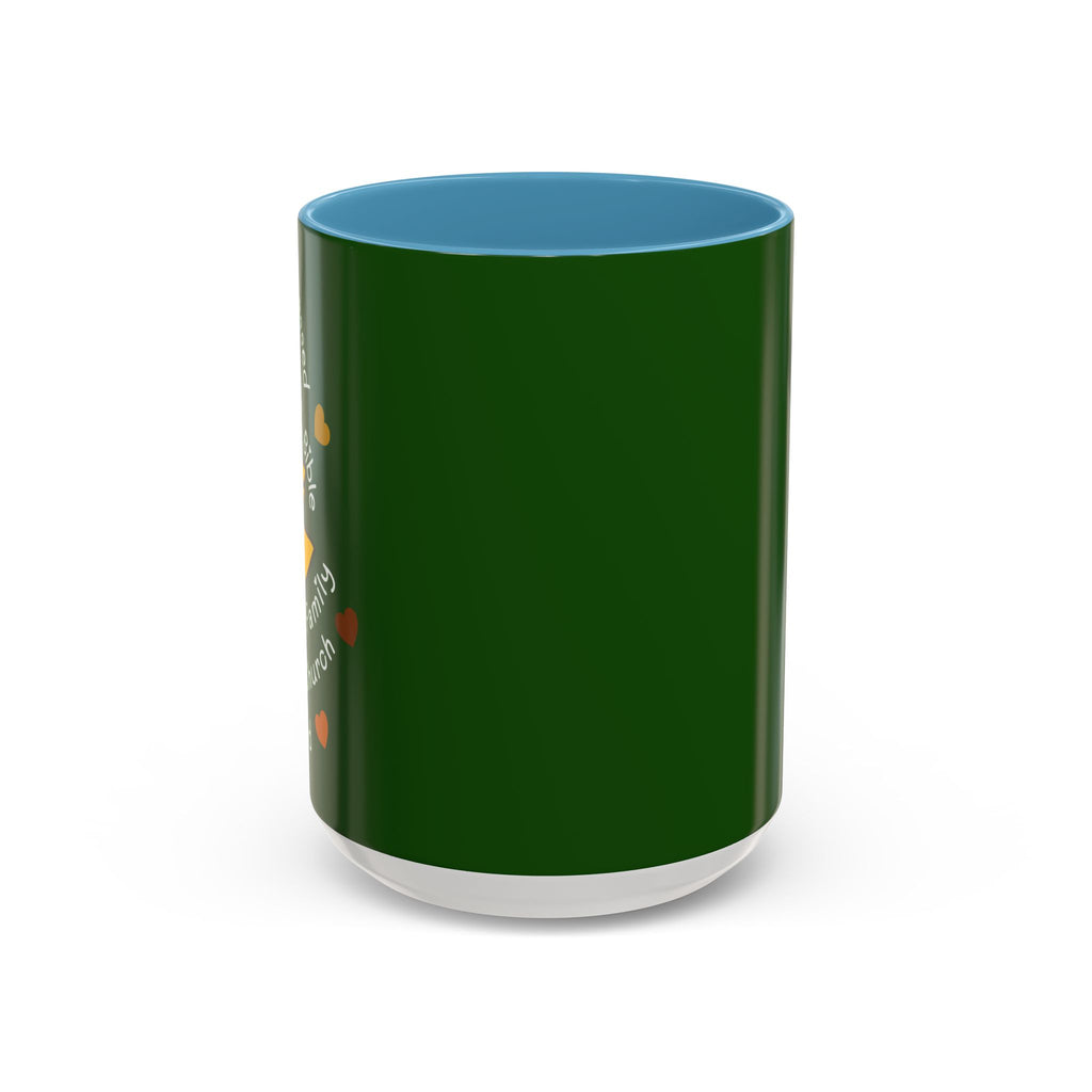 Sunflower Faith Accent Coffee Mug — 11/15oz Inspirational Floral Ceramic