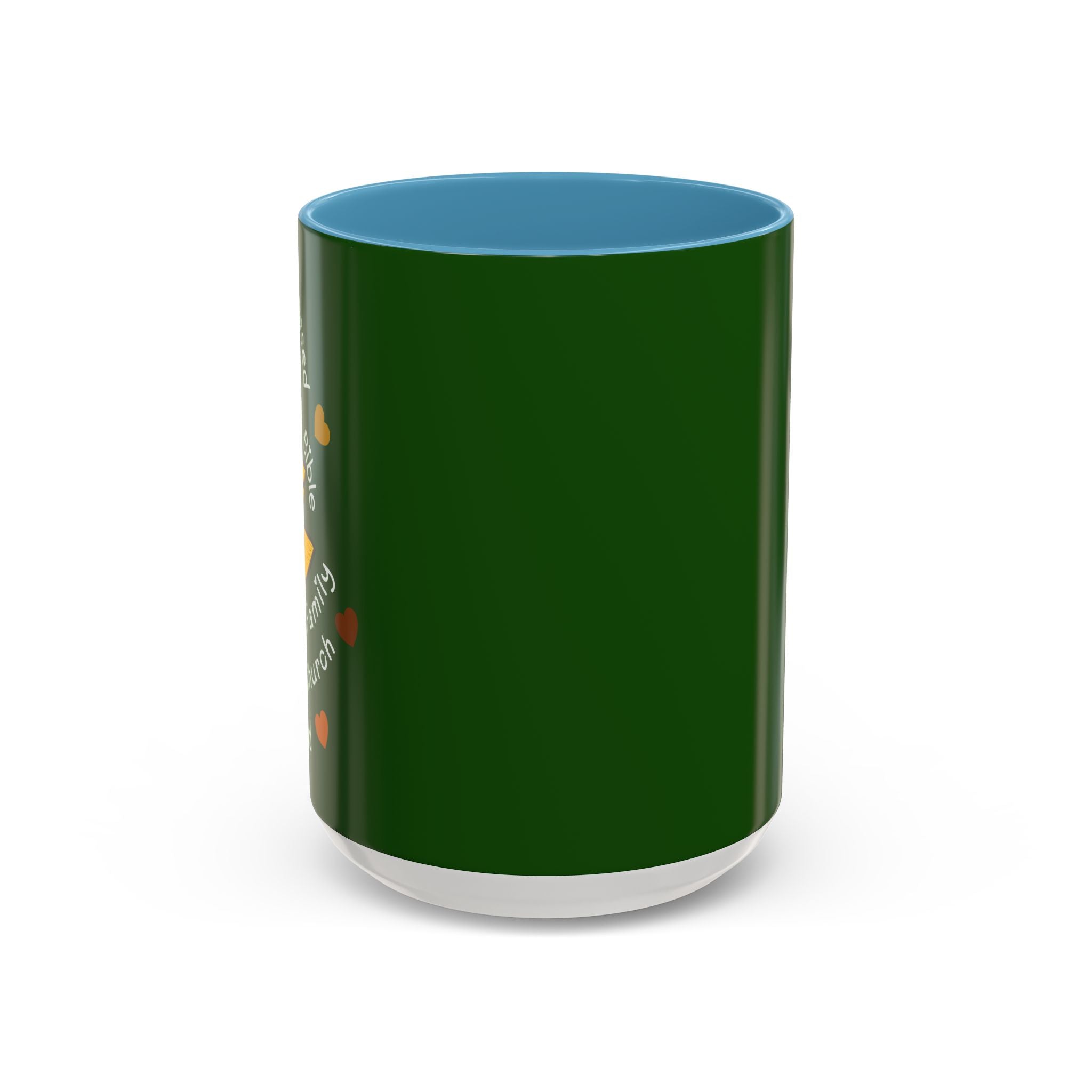 Sunflower Faith Accent Coffee Mug — 11/15oz Inspirational Floral Ceramic