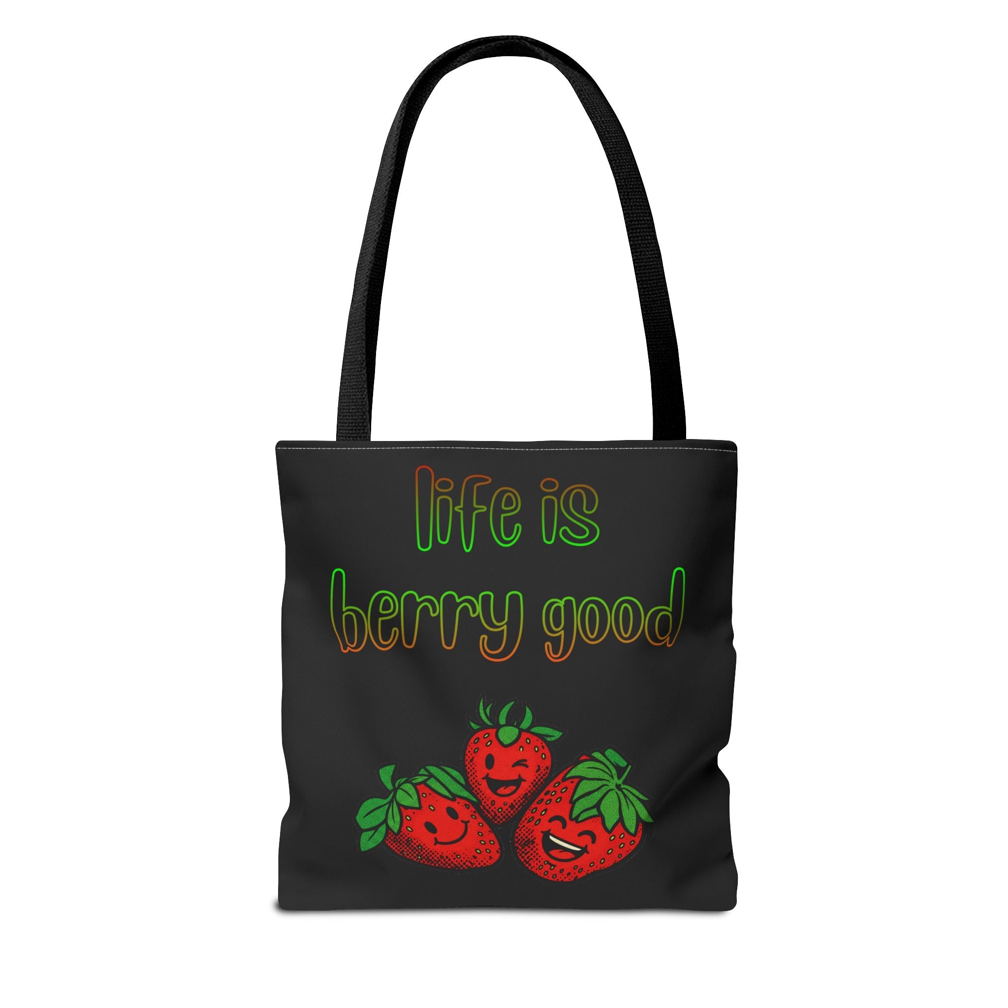 Life Is Berry Good Tote Bag — Cute Fruit Print Market Shopper