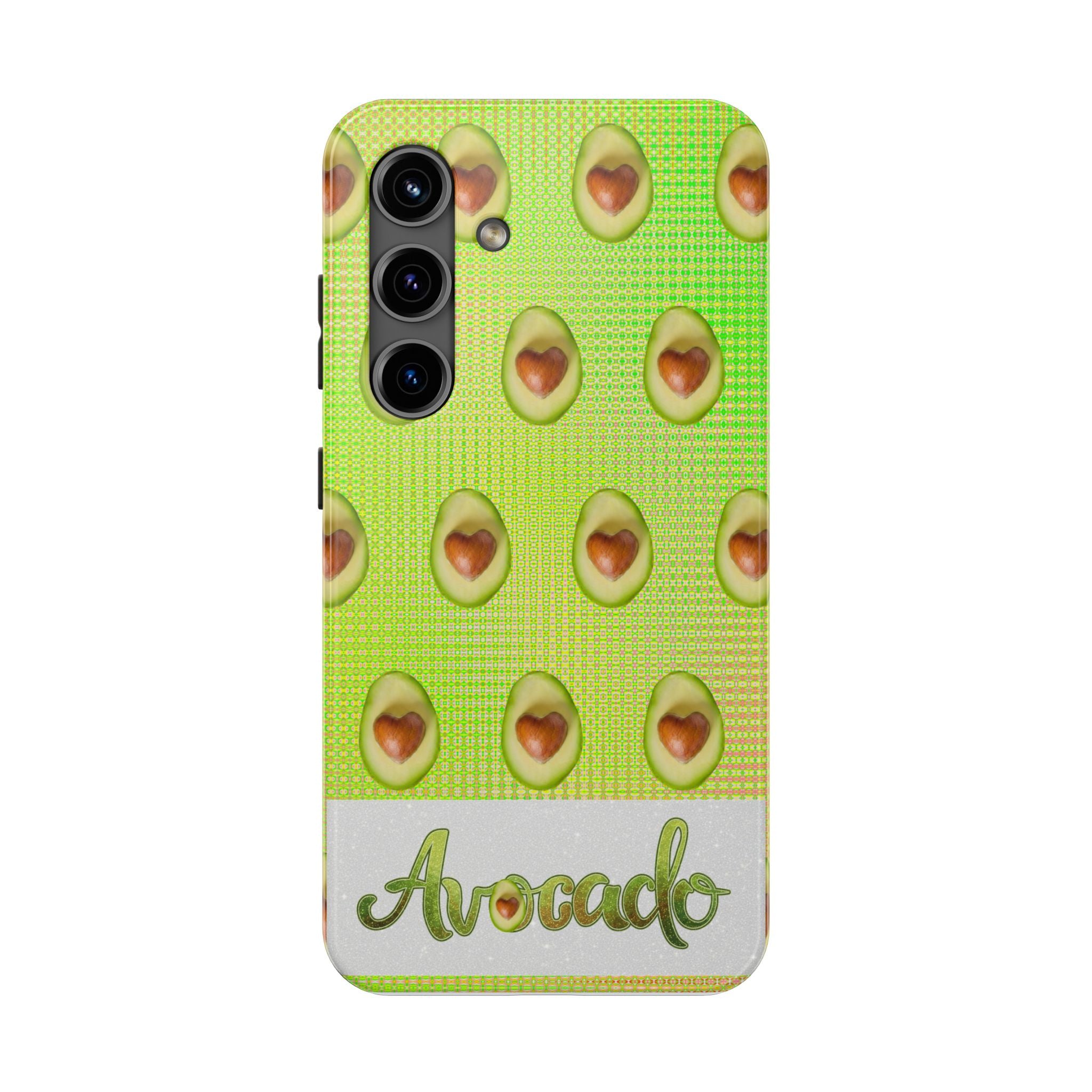 Advocado Phone Case — Durable Tough Phone Case with Playful Avocado Design