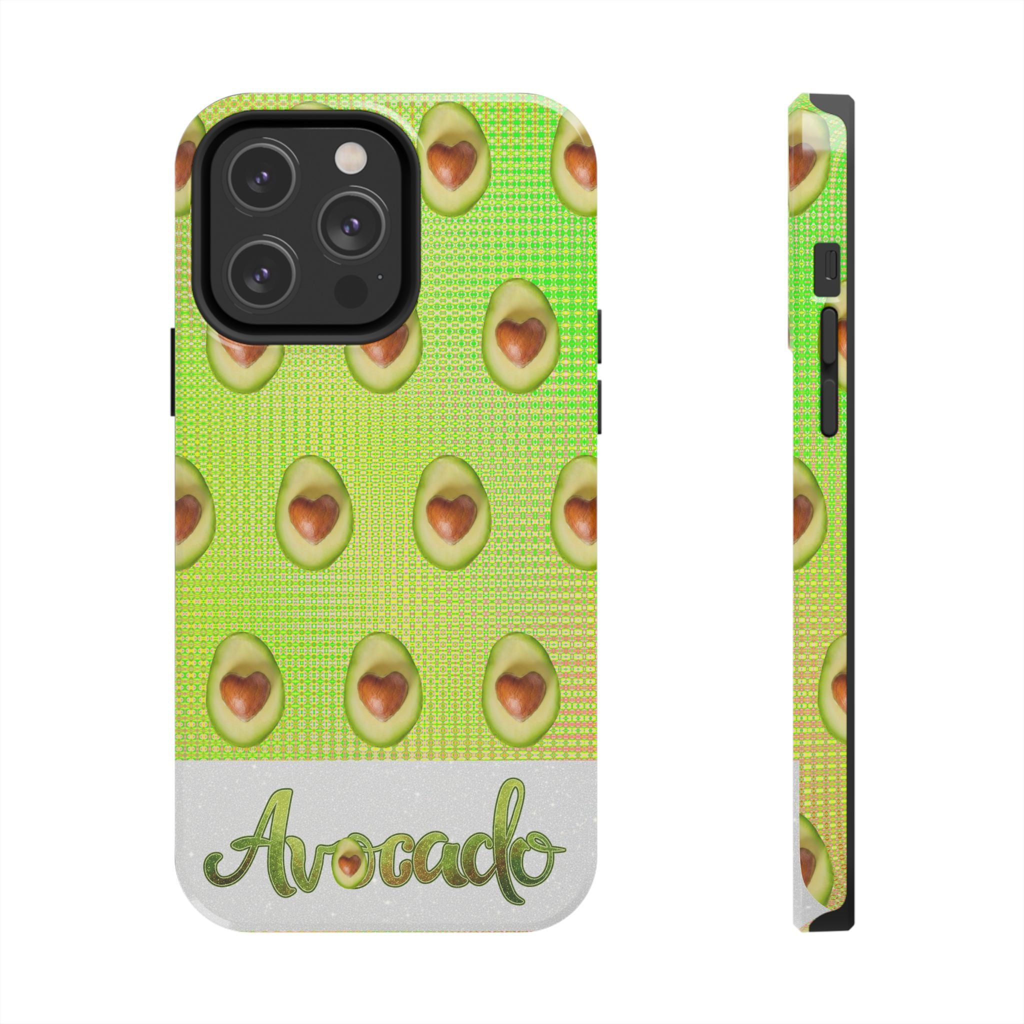 Advocado Phone Case — Durable Tough Phone Case with Playful Avocado Design