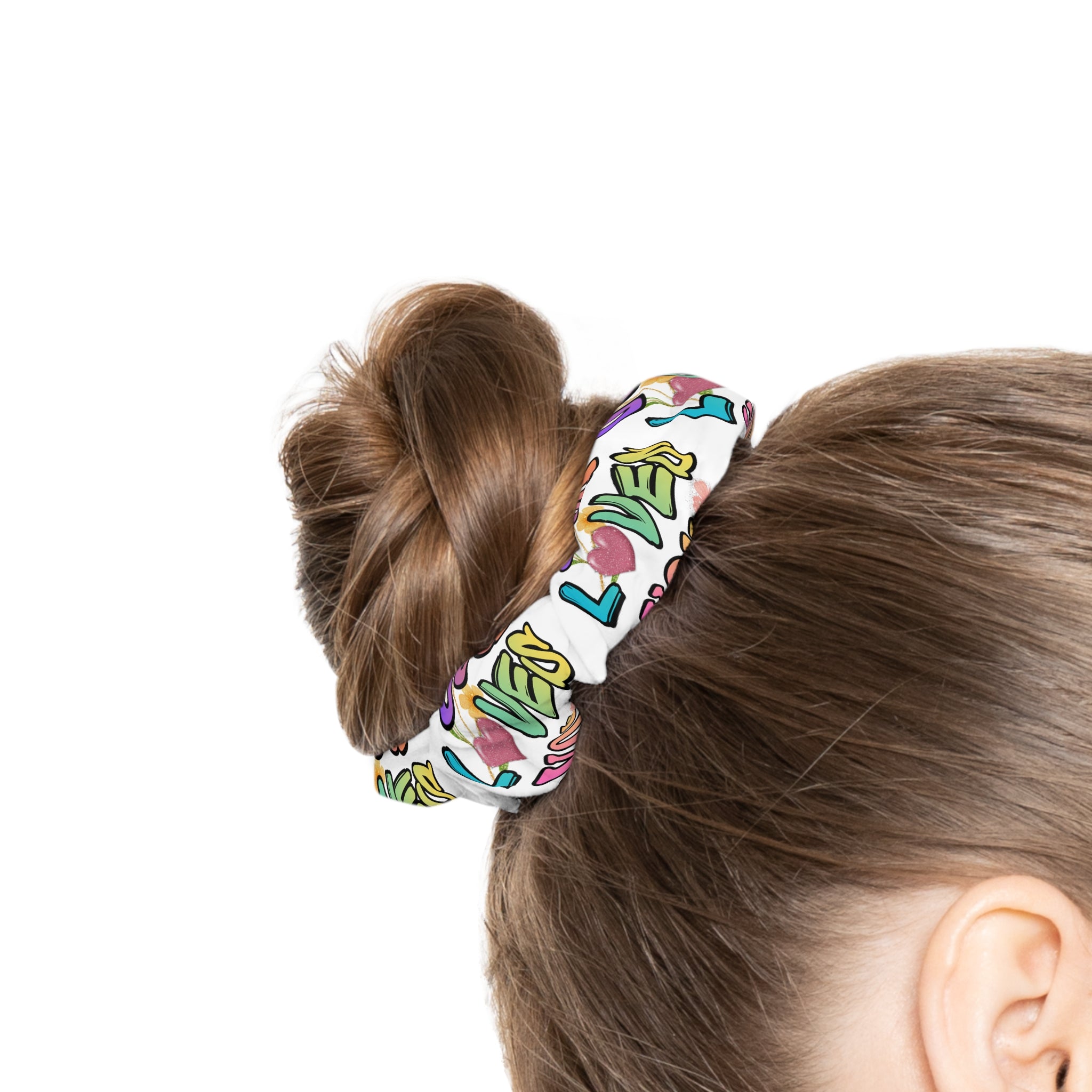 God Loves You Scrunchie — Faith-Based Hair Accessory
