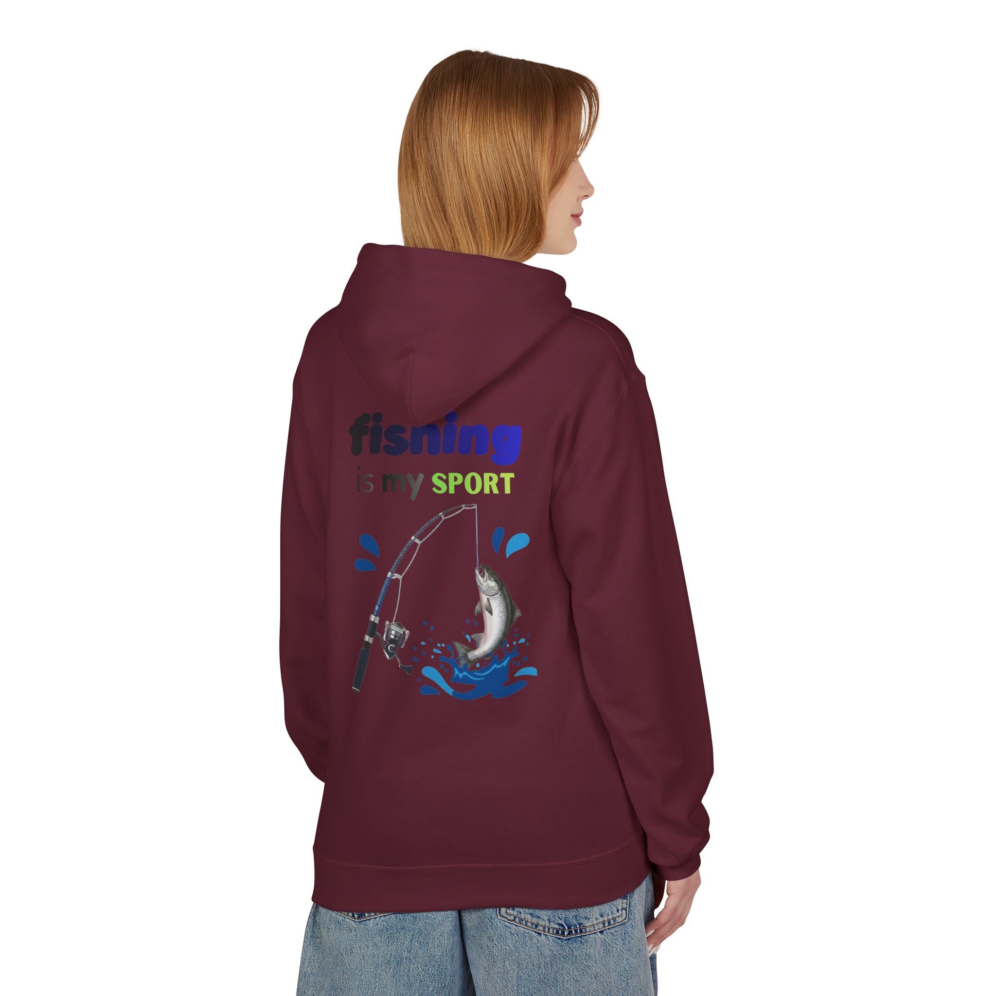 Fishing Is My Sport Hoodie — Fishing Enthusiast Midweight Fleece