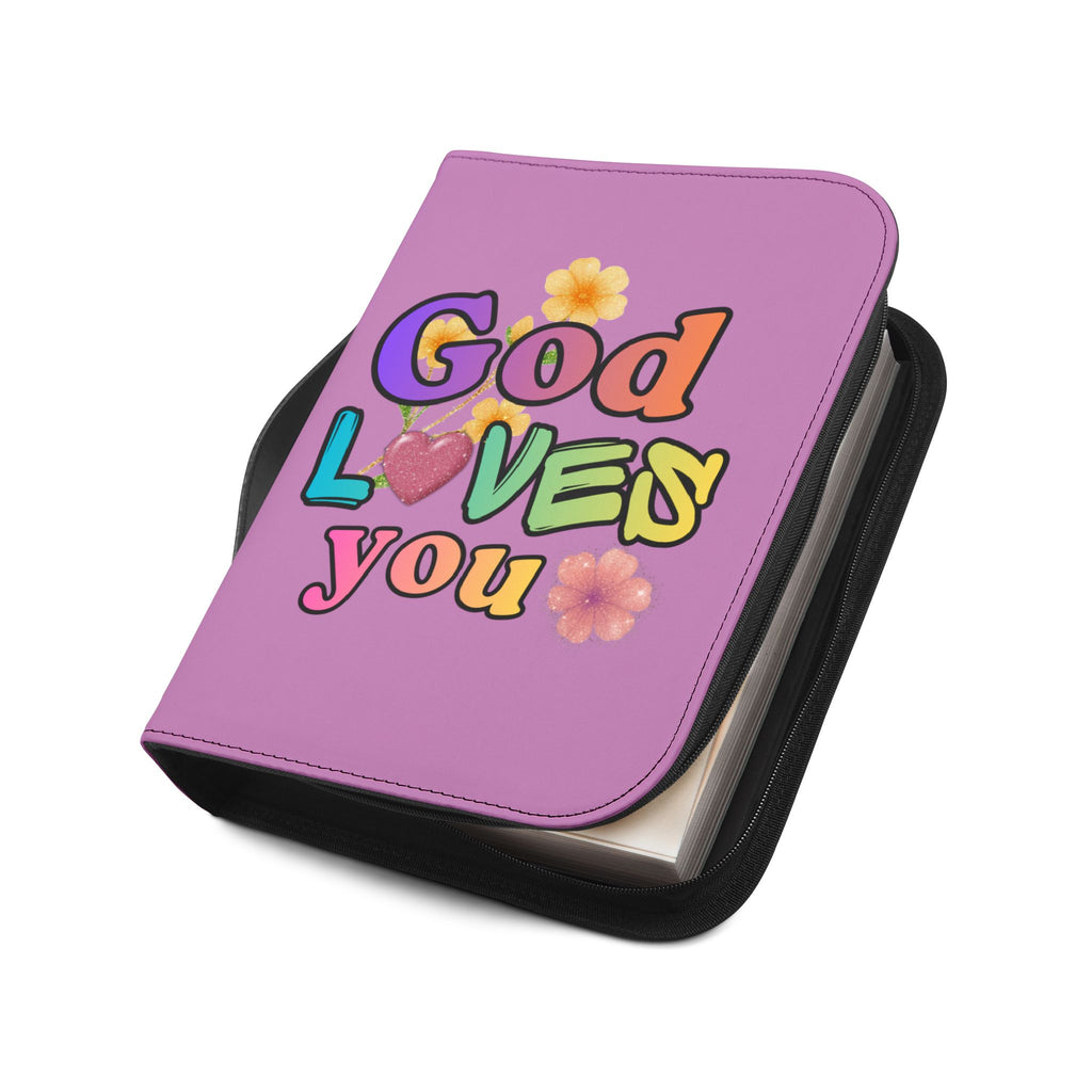 God Loves You Bible Cover — Inspirational Christian Scripture Protector