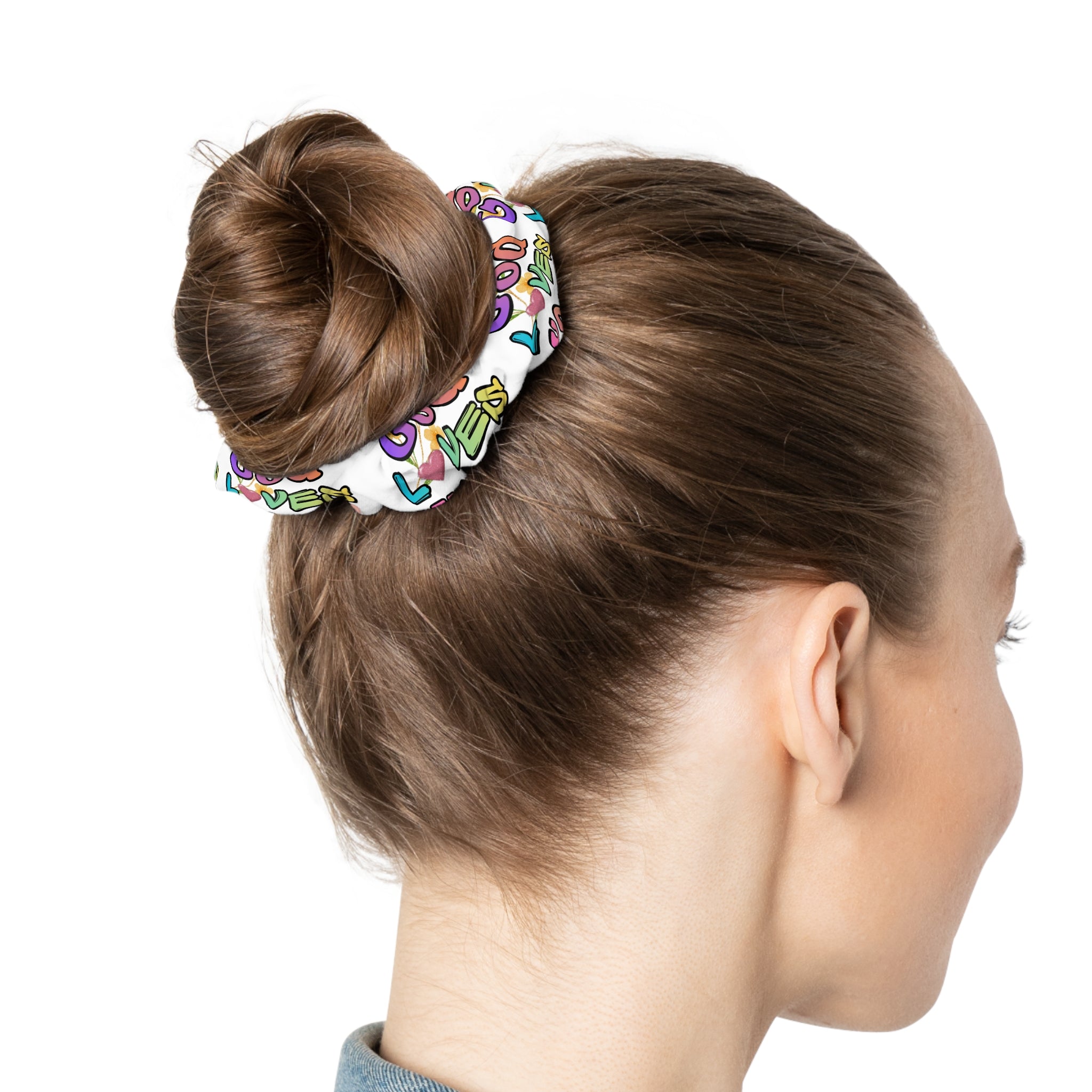 God Loves You Scrunchie — Faith-Based Hair Accessory