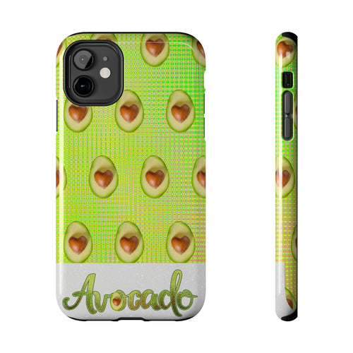 Advocado Phone Case — Durable Tough Phone Case with Playful Avocado Design