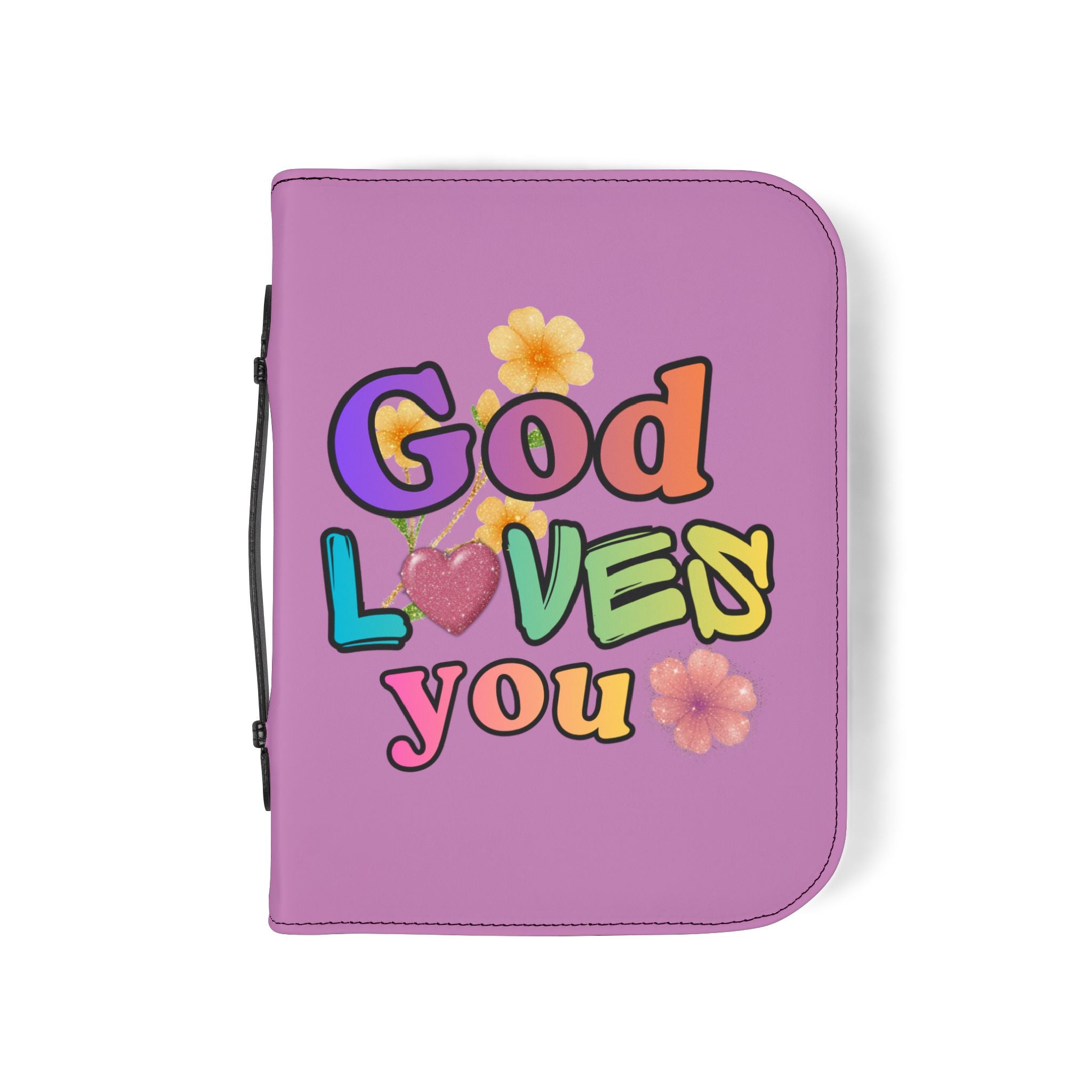God Loves You Bible Cover — Inspirational Christian Scripture Protector