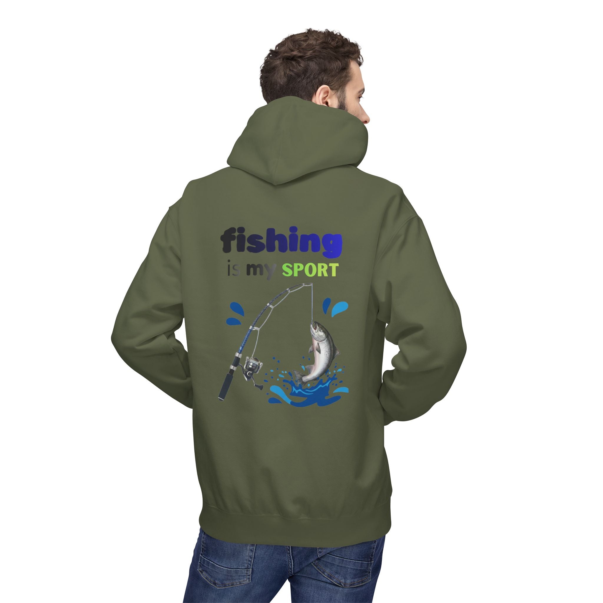 Fishing Is My Sport Hoodie — Fishing Enthusiast Midweight Fleece