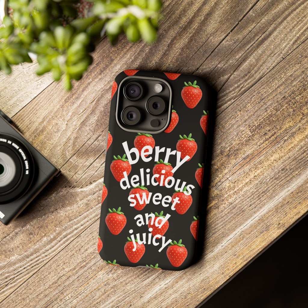 Strawberry 'Berry Delicious' Phone Case