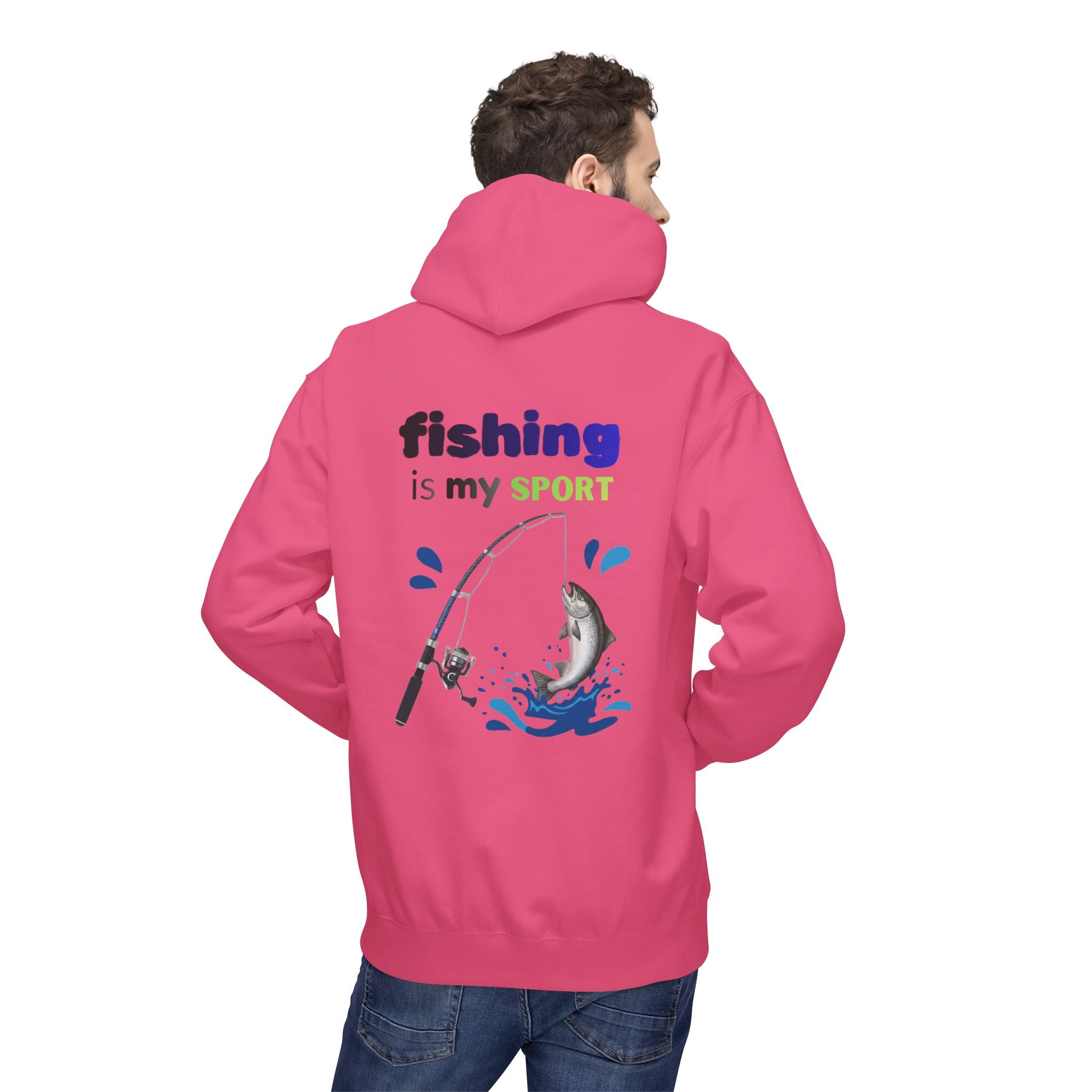 Fishing Is My Sport Hoodie — Fishing Enthusiast Midweight Fleece